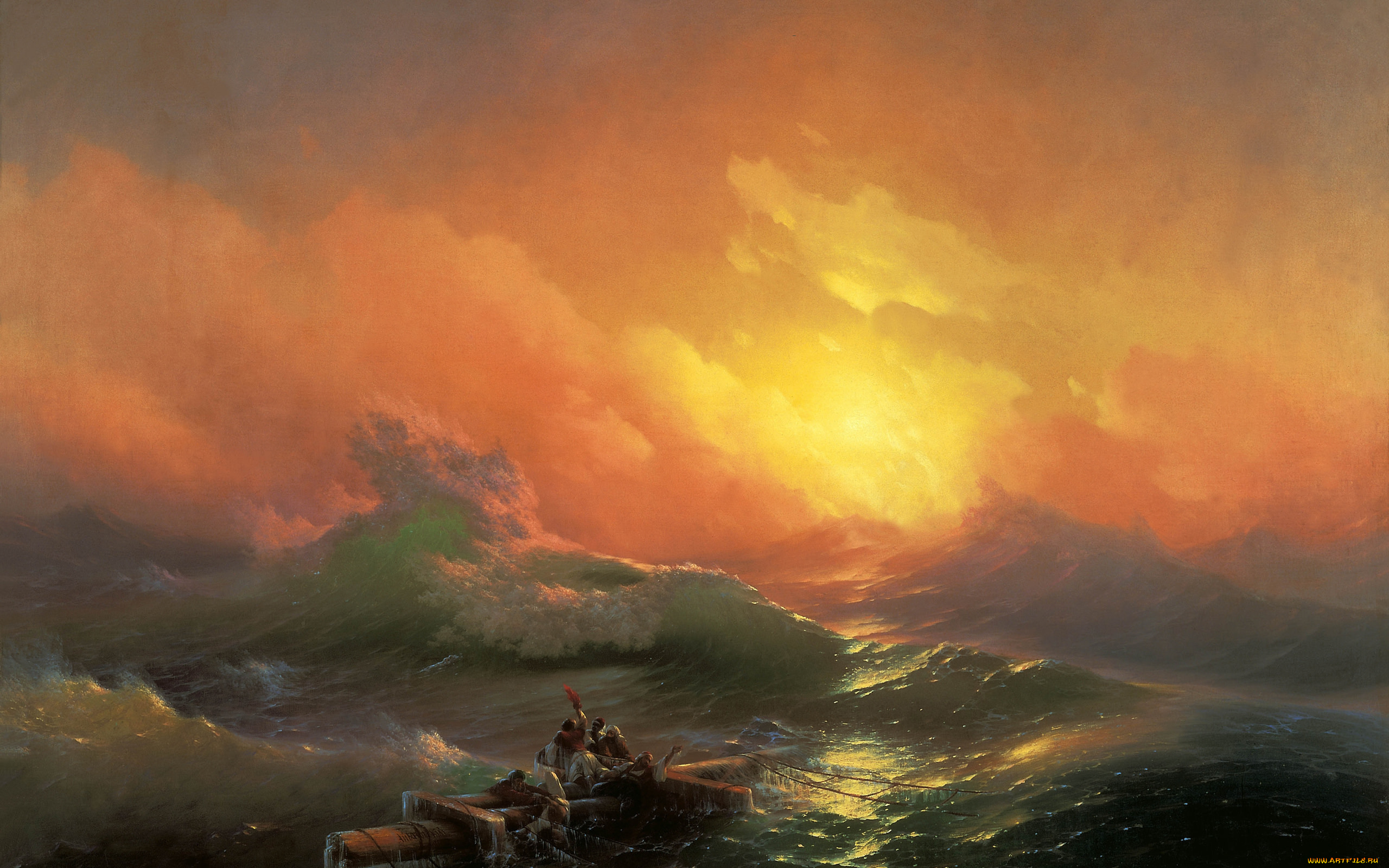 рисованное, иван, айвазовский, aivazovsky, закат, двятый, вал