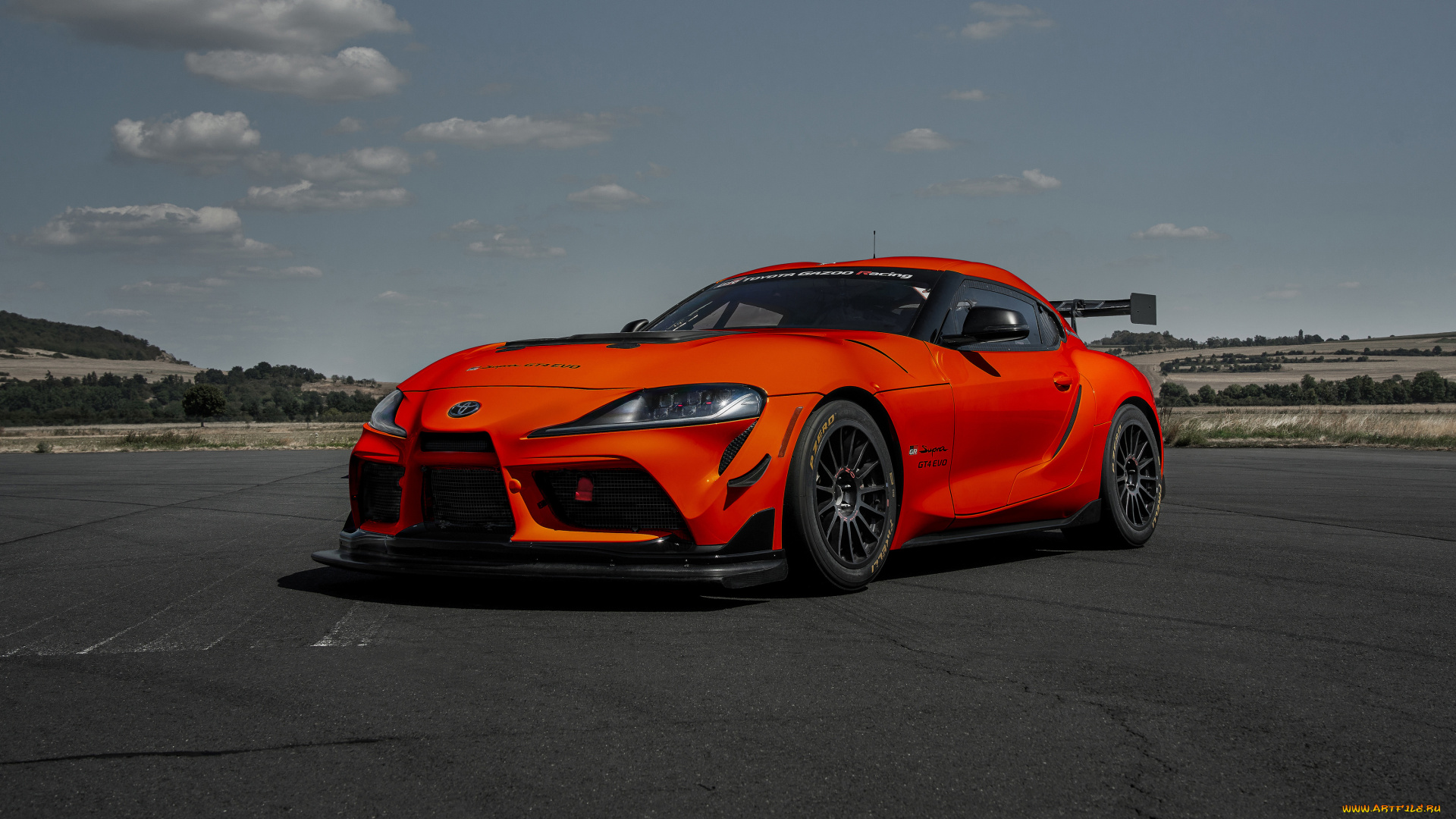 toyota, gr, supra, gt4, evo, , 2023, автомобили, toyota, gr, supra, gt4, evo, оранжевый, тойота, купе