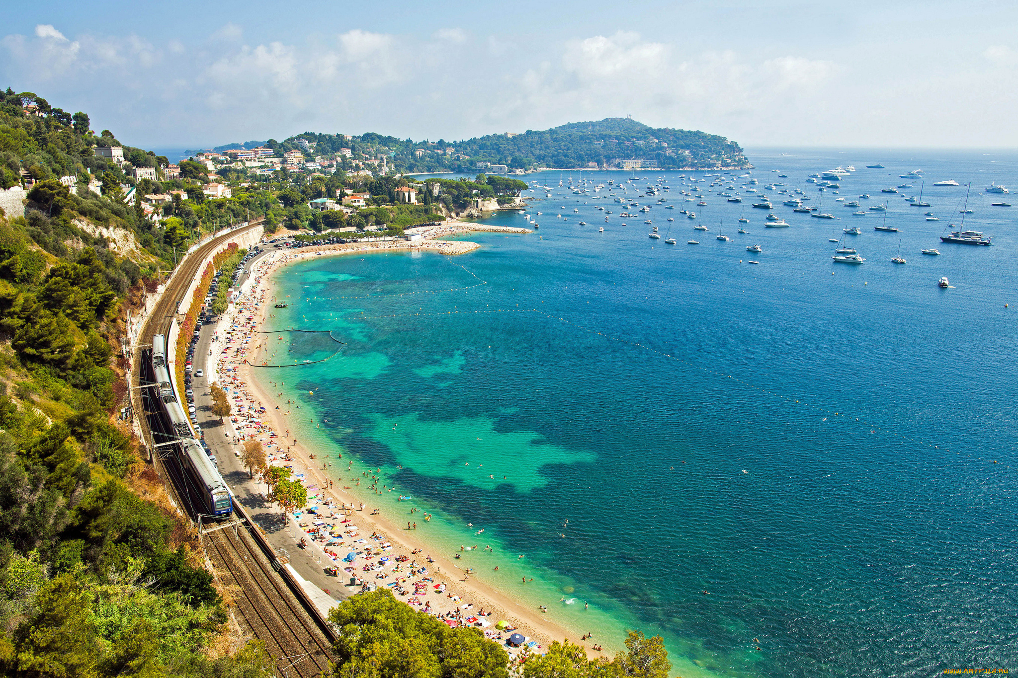 villefranche, sur, mer, france, города, панорамы, french, riviera, villefranche-sur-mer, побережье, средиземное, море, лазурный, берег, франция