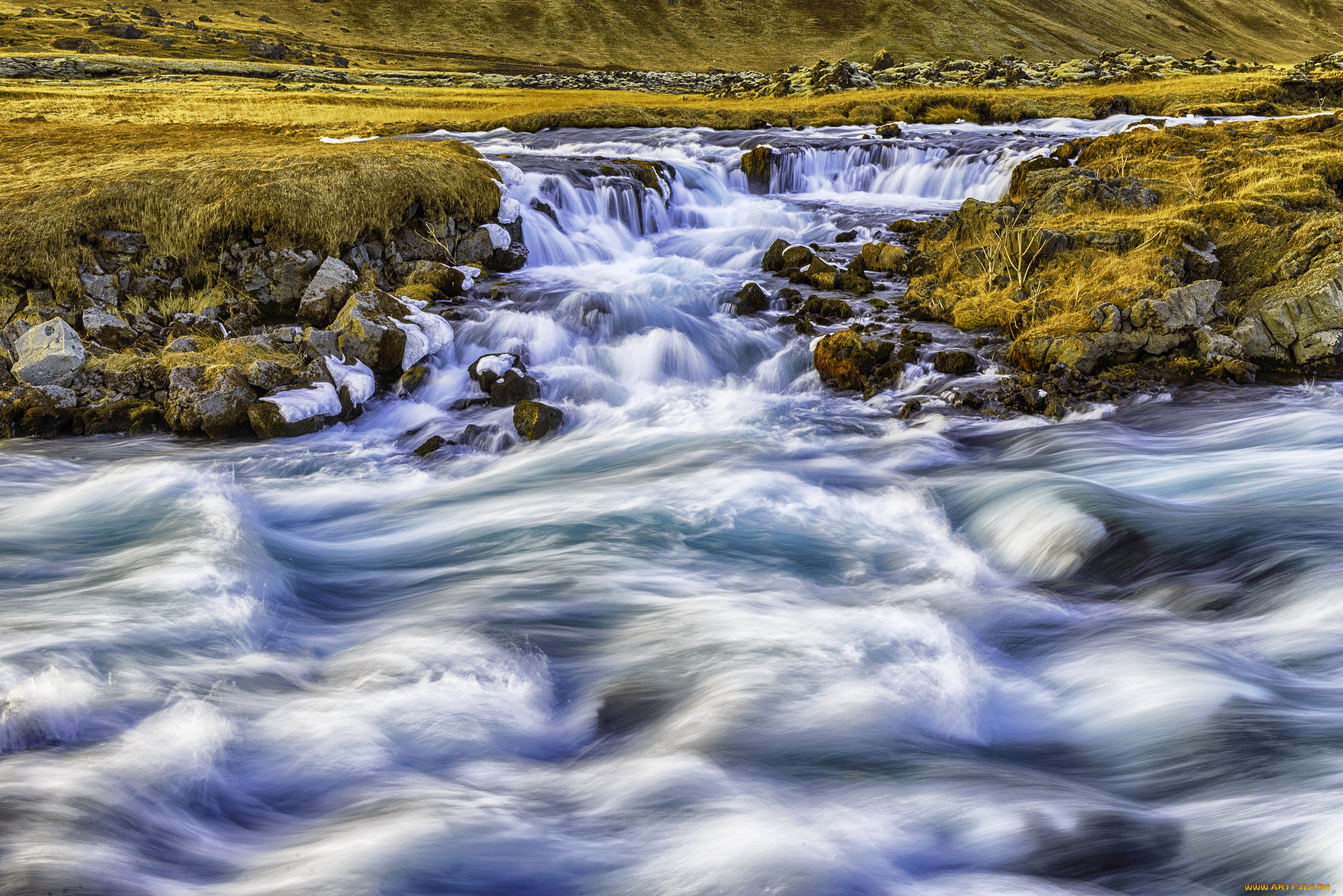 iceland, природа, реки, озера, поток, исландия, река