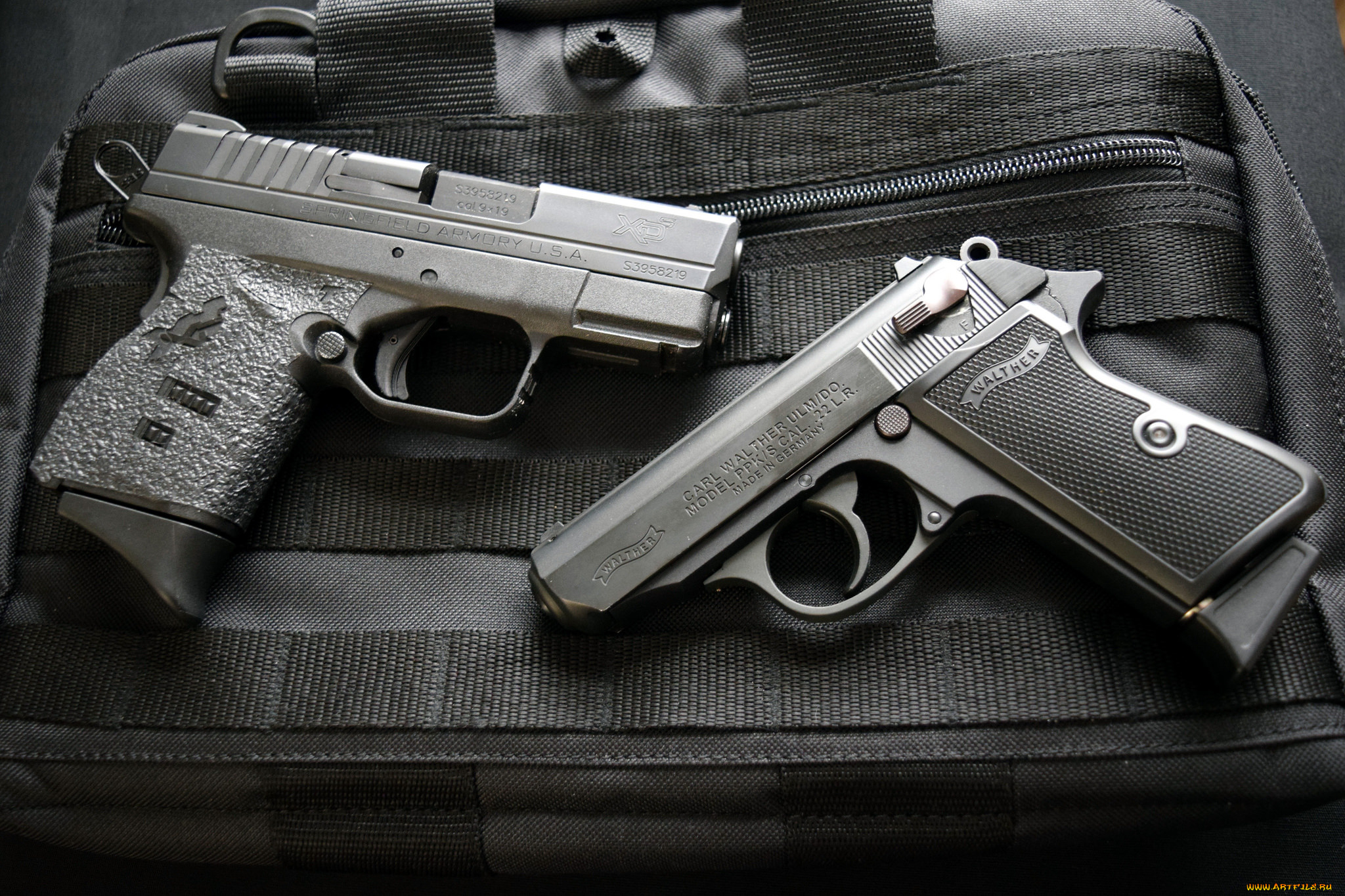 оружие, пистолеты, walther, ppks, 22, 9mm, springfield, xds