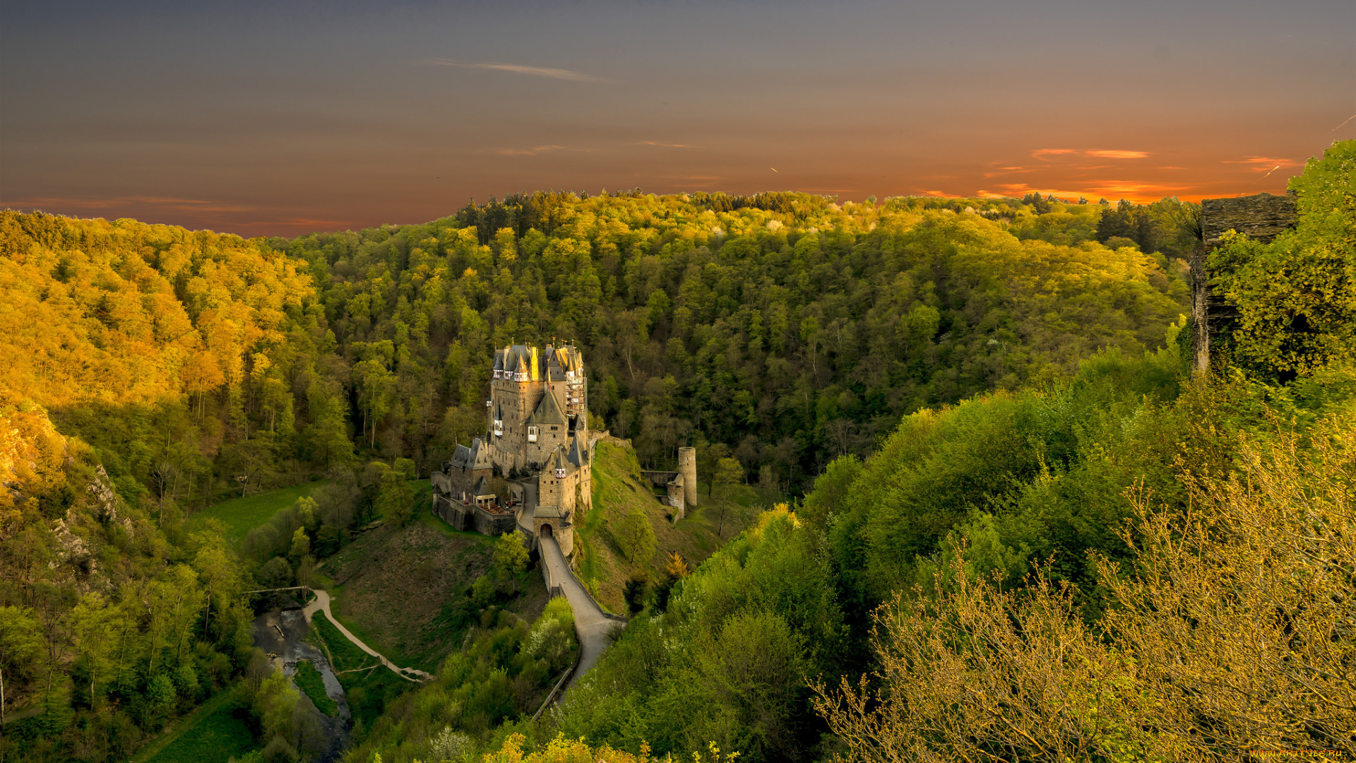 burg, eltz, города, замки, германии, простор