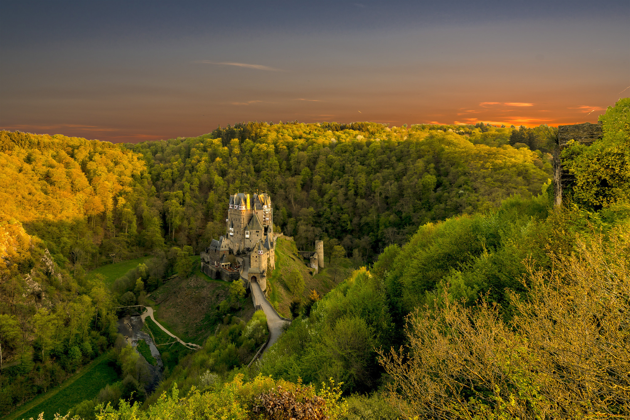 burg, eltz, города, замки, германии, простор