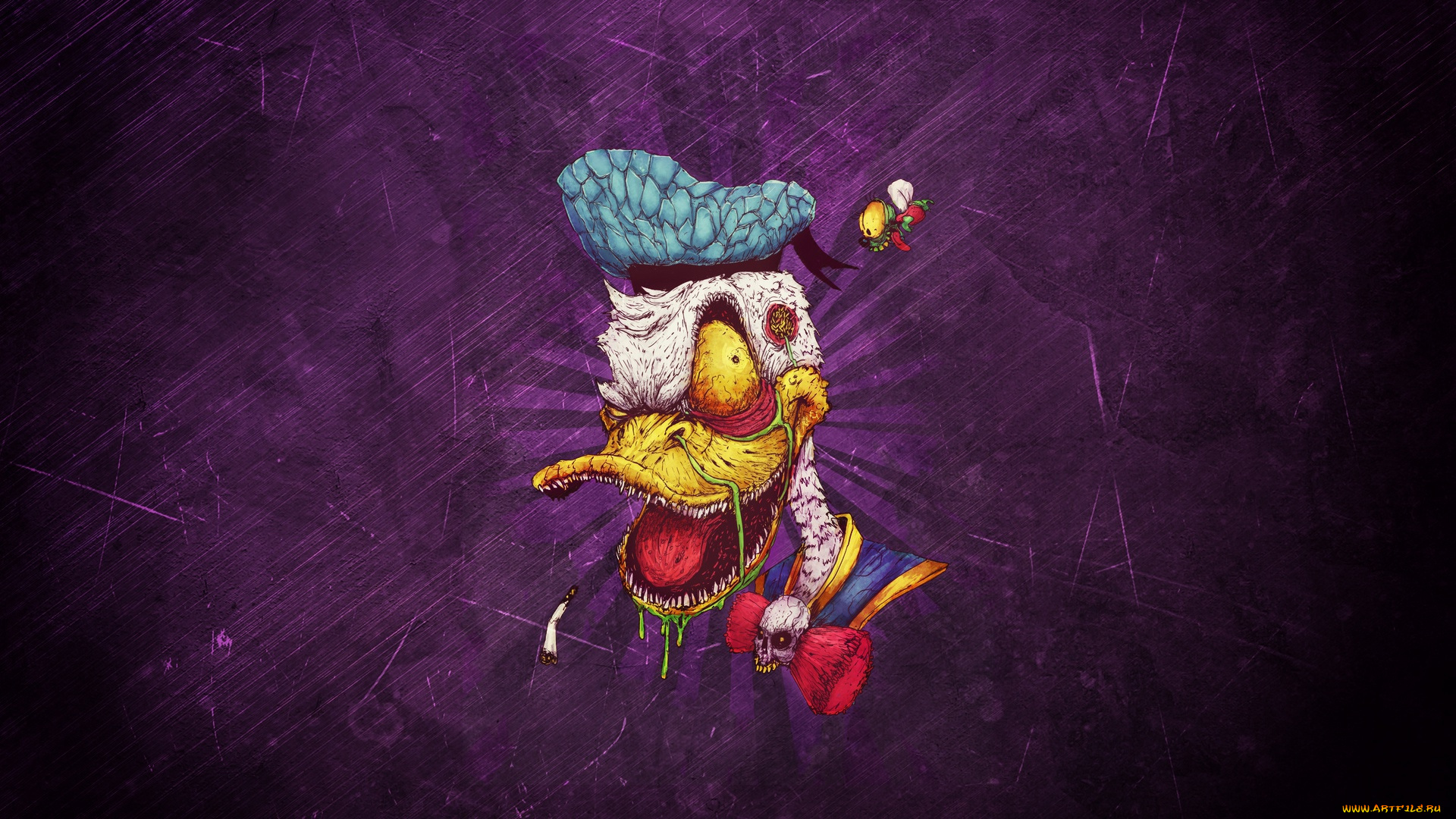 рисованное, кино, , мультфильмы, zombie, donald, duck