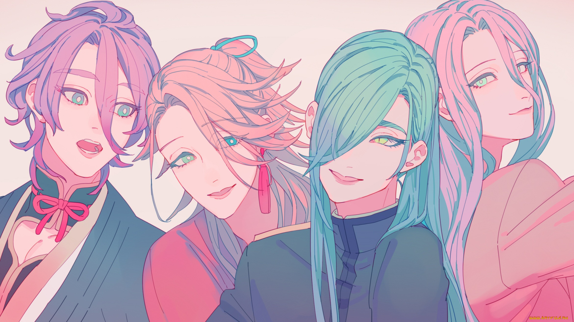 аниме, touken, ranbu, танец, мечей