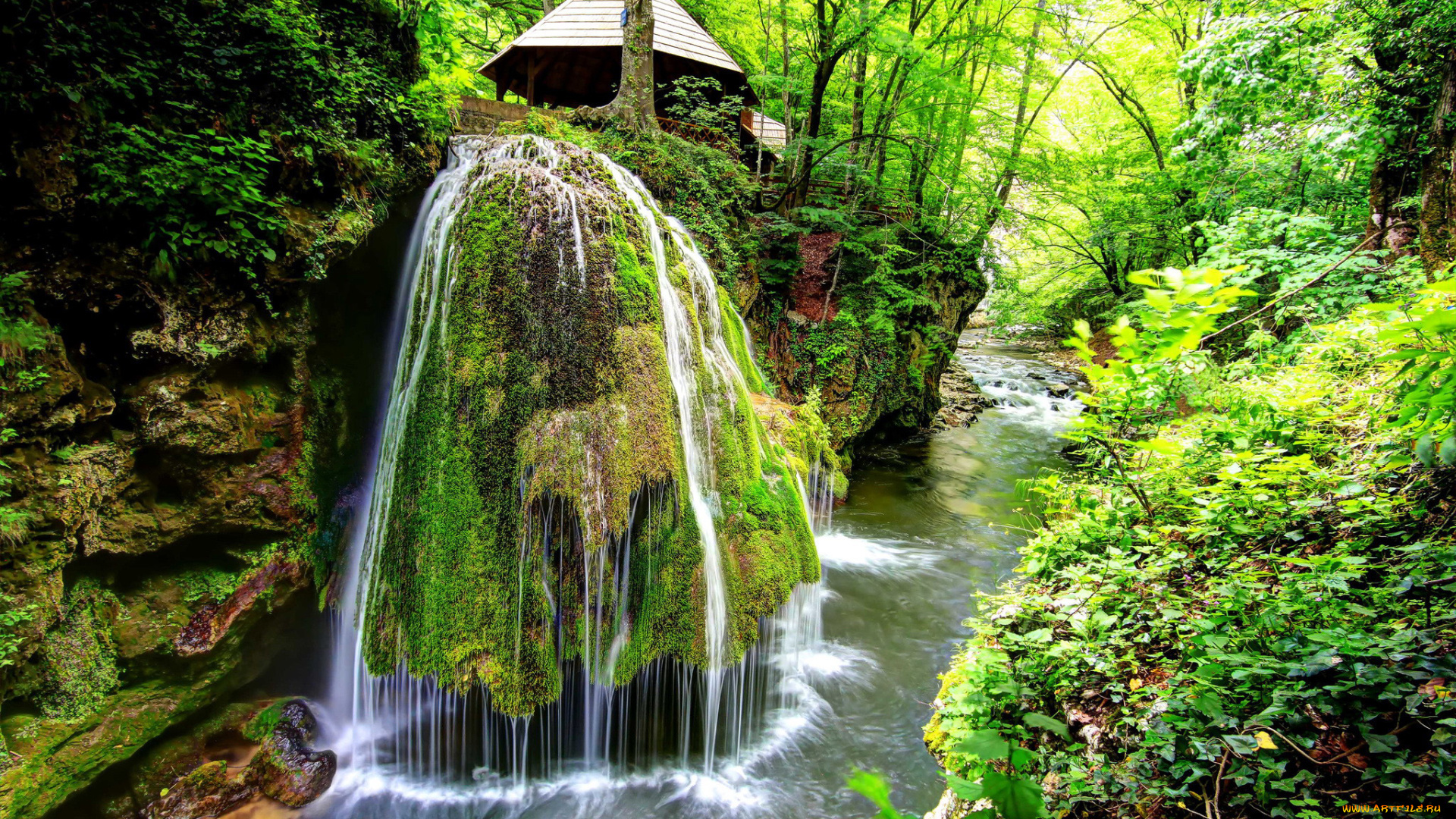 bigar, waterfall, romania, природа, водопады, bigar, waterfall