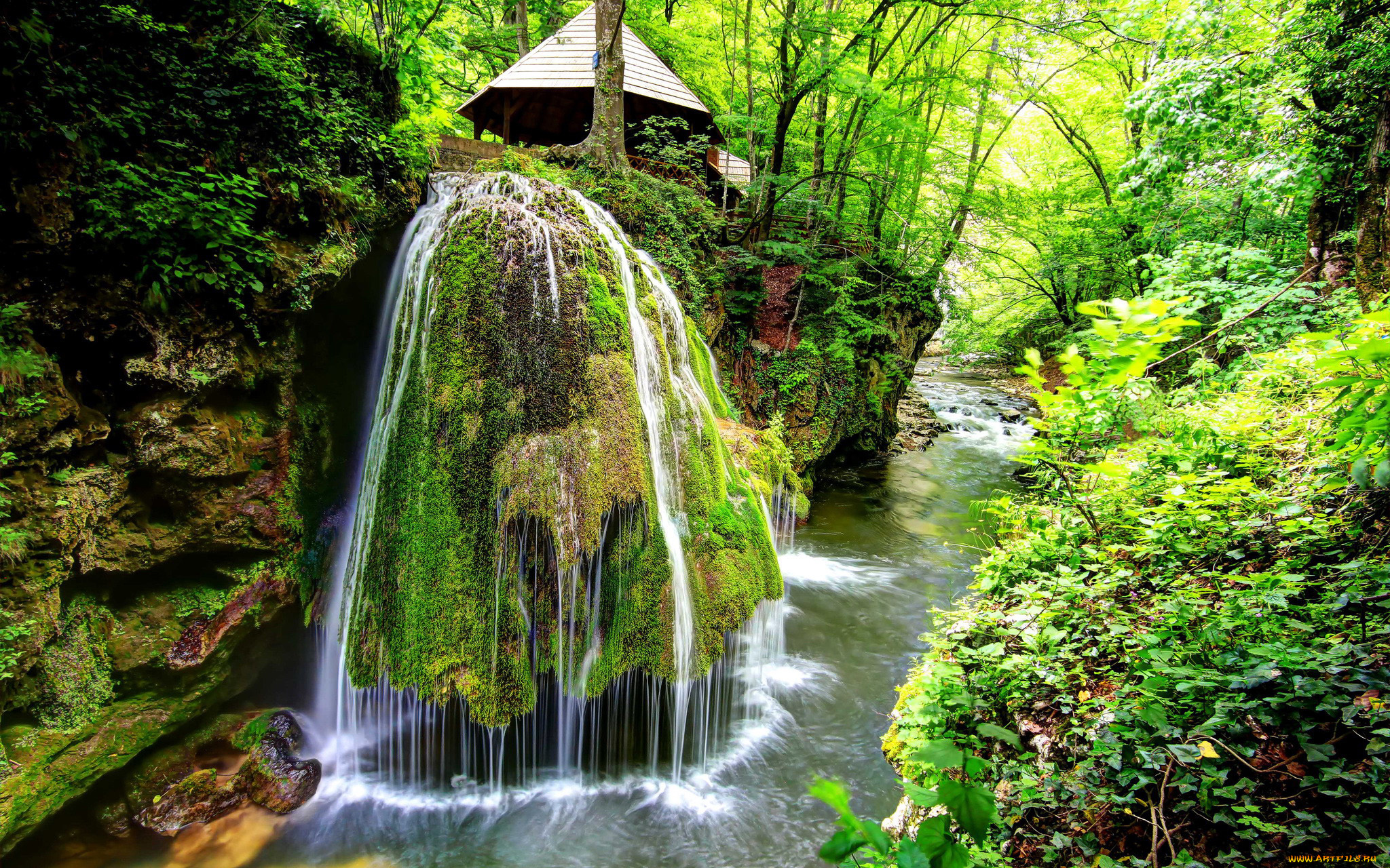 bigar, waterfall, romania, природа, водопады, bigar, waterfall