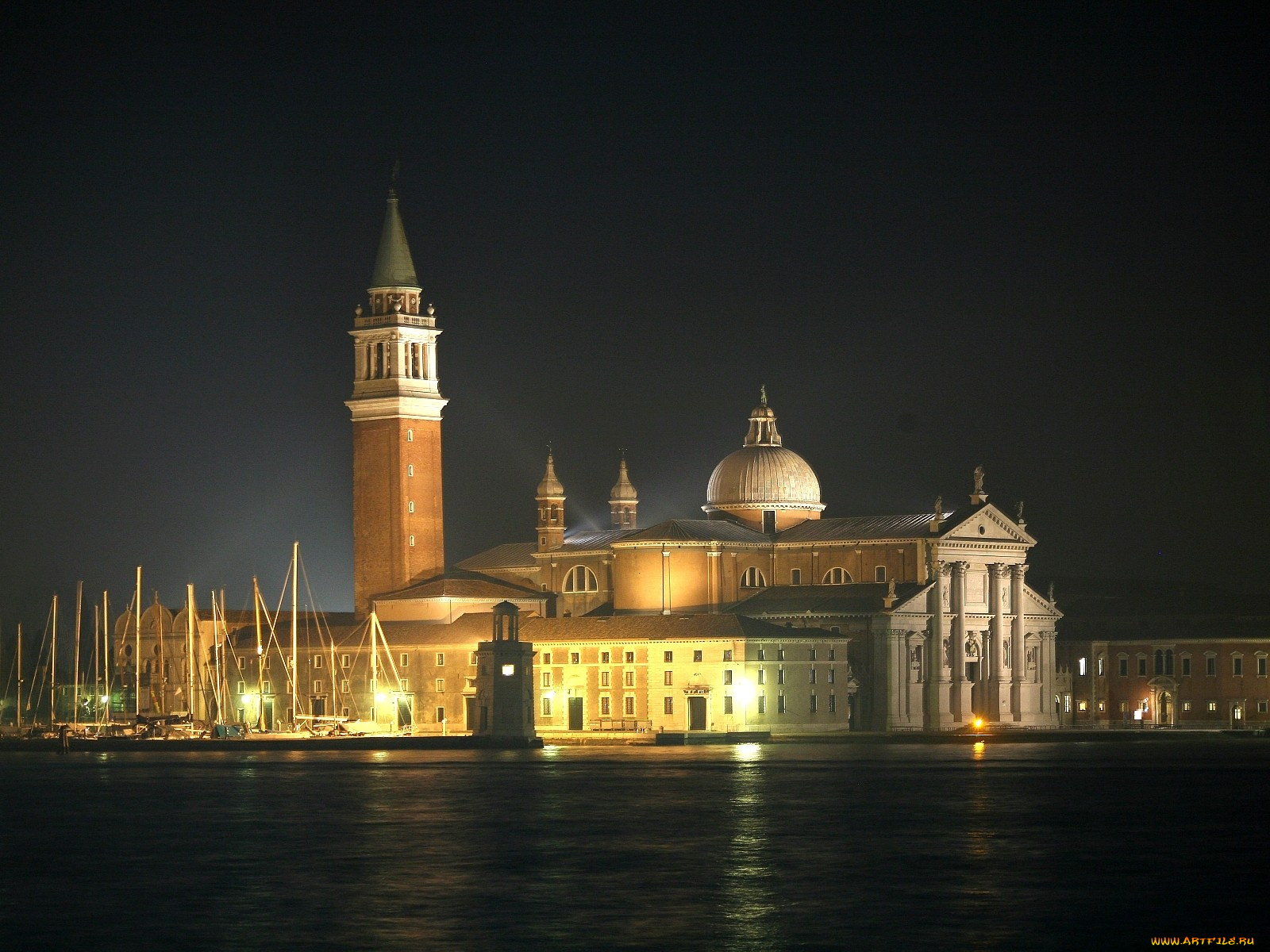венеция, города, италия, подсветка