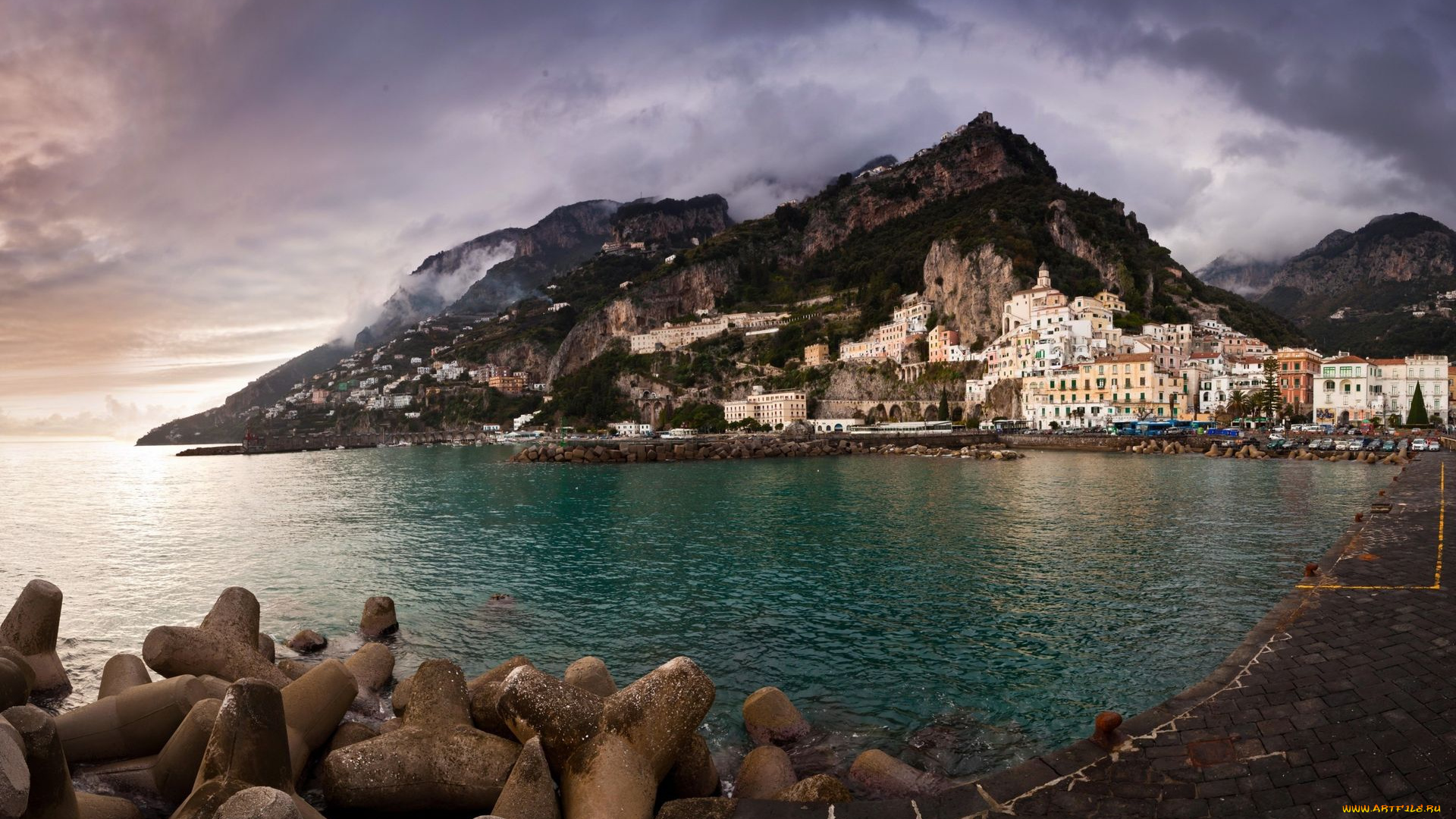 amalfi, coast, italy, города, амальфийское, лигурийское, побережье, италия