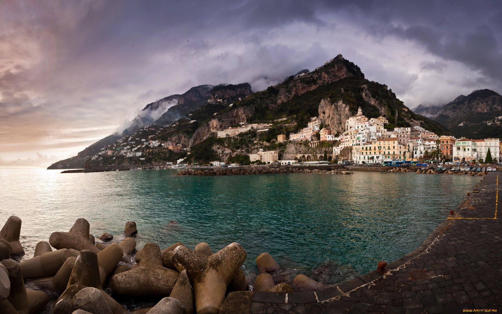 amalfi, coast, italy, города, амальфийское, лигурийское, побережье, италия