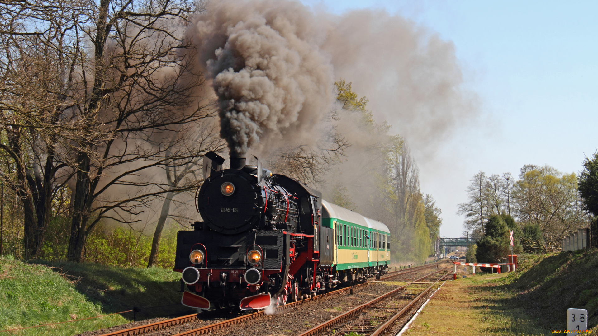 техника, паровозы, паровоз, рельсы, дорога, железная