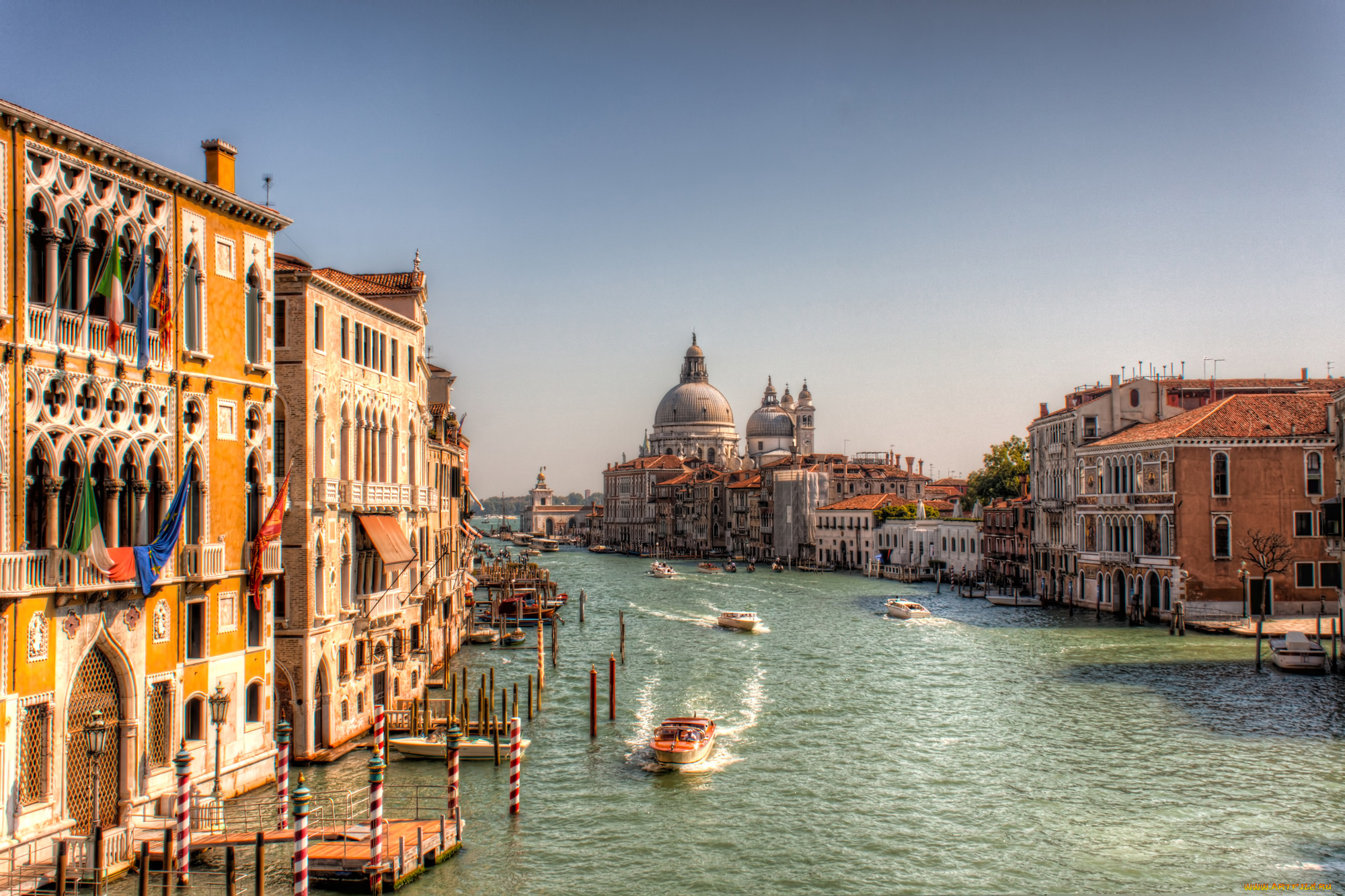 grand, canal, города, венеция, , италия, простор