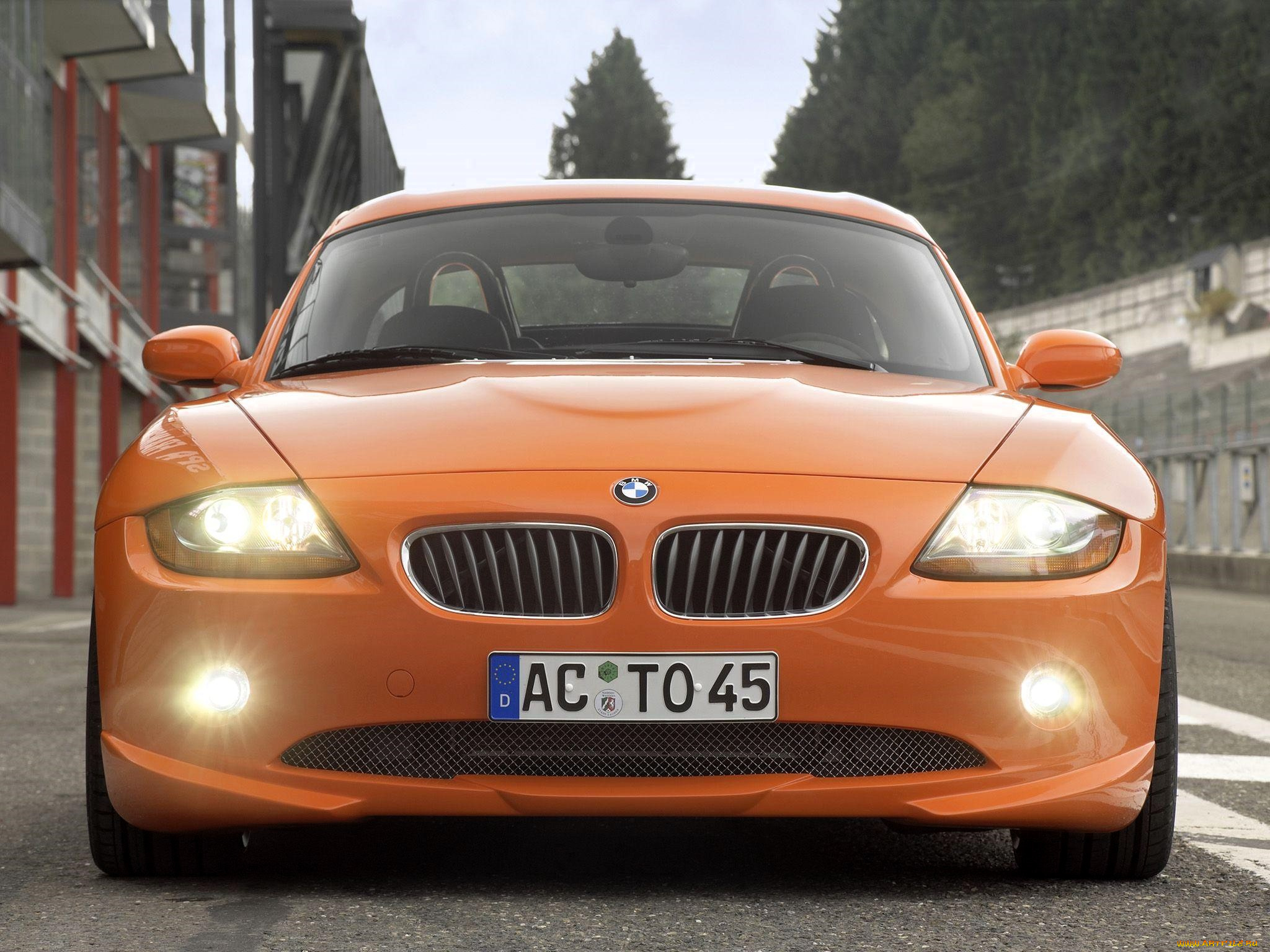 bmw, z4, автомобили, bmw, оранжевый, улица