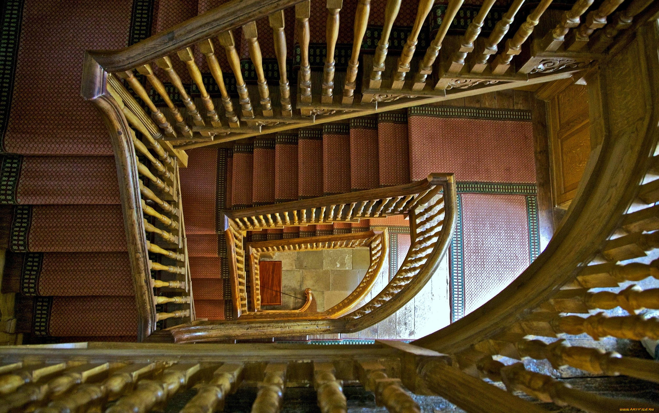 интерьер, холлы, лестницы, корридоры, ковер, ступени, лестница, перила