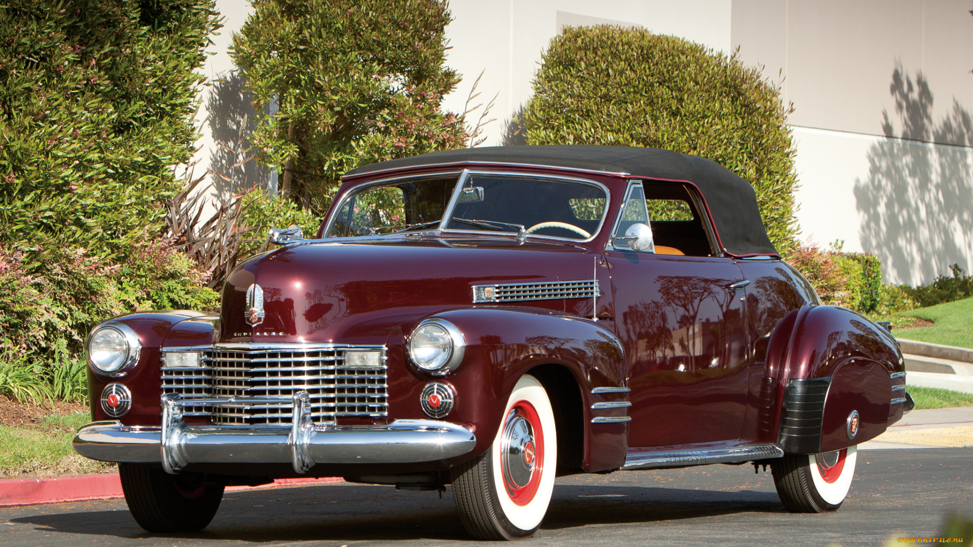 cadillac, sixty-two, convertible, coupe, 1941, автомобили, классика, тюнинг, бордовый, sixty-two, cadillac