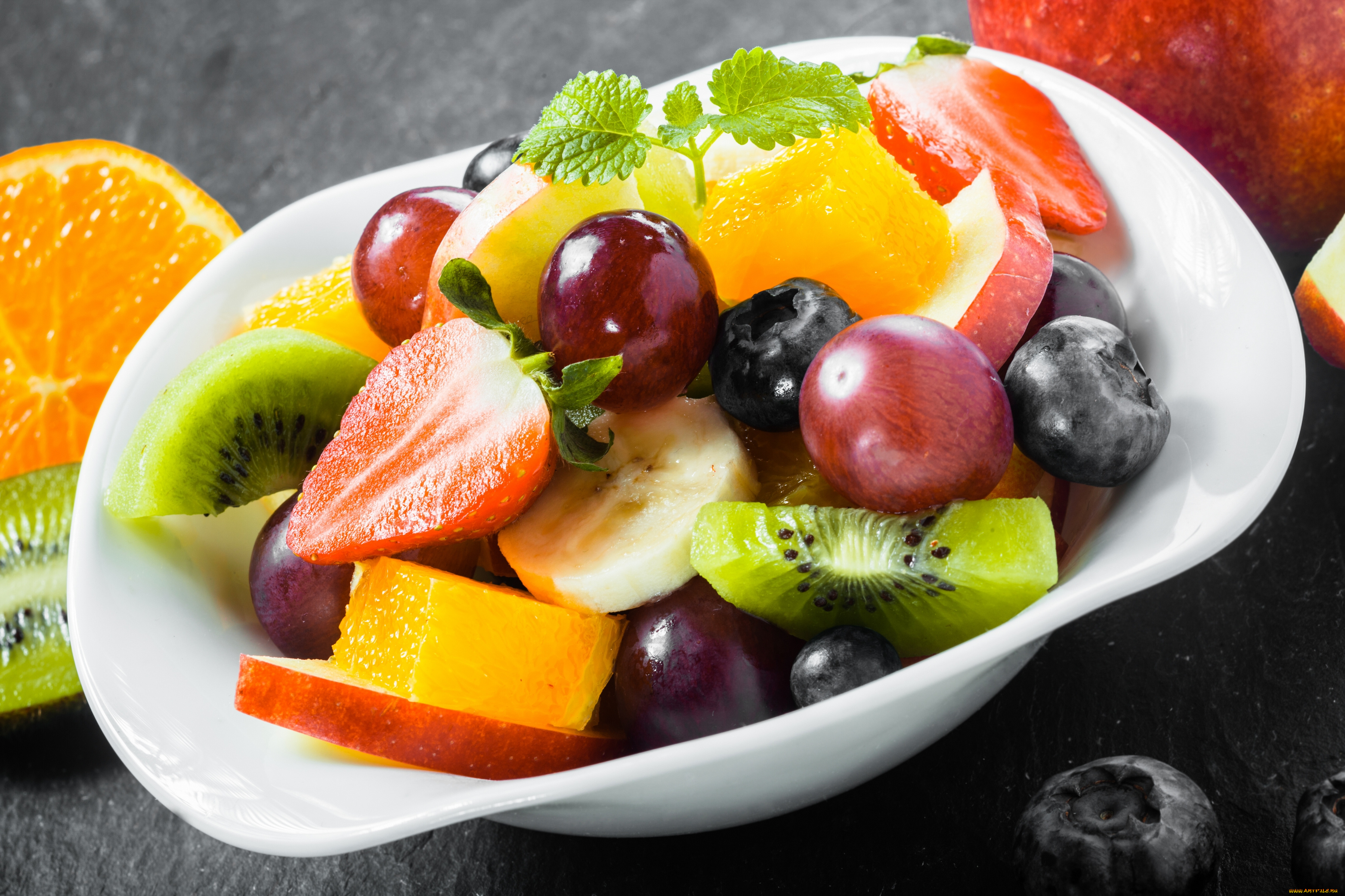 еда фрукты клубника киви салат food fruit strawberry kiwi salad без смс