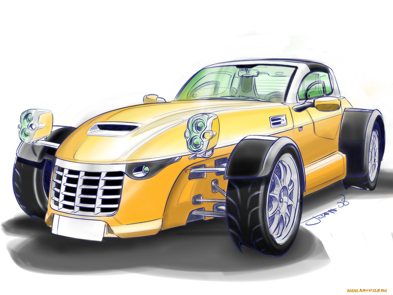 2008, ifr, aspid, автомобили, рисованные