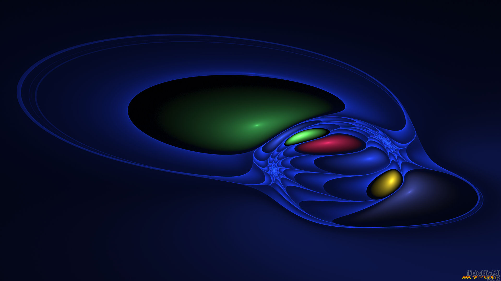 3д, графика, fractal, фракталы, узор, цвета