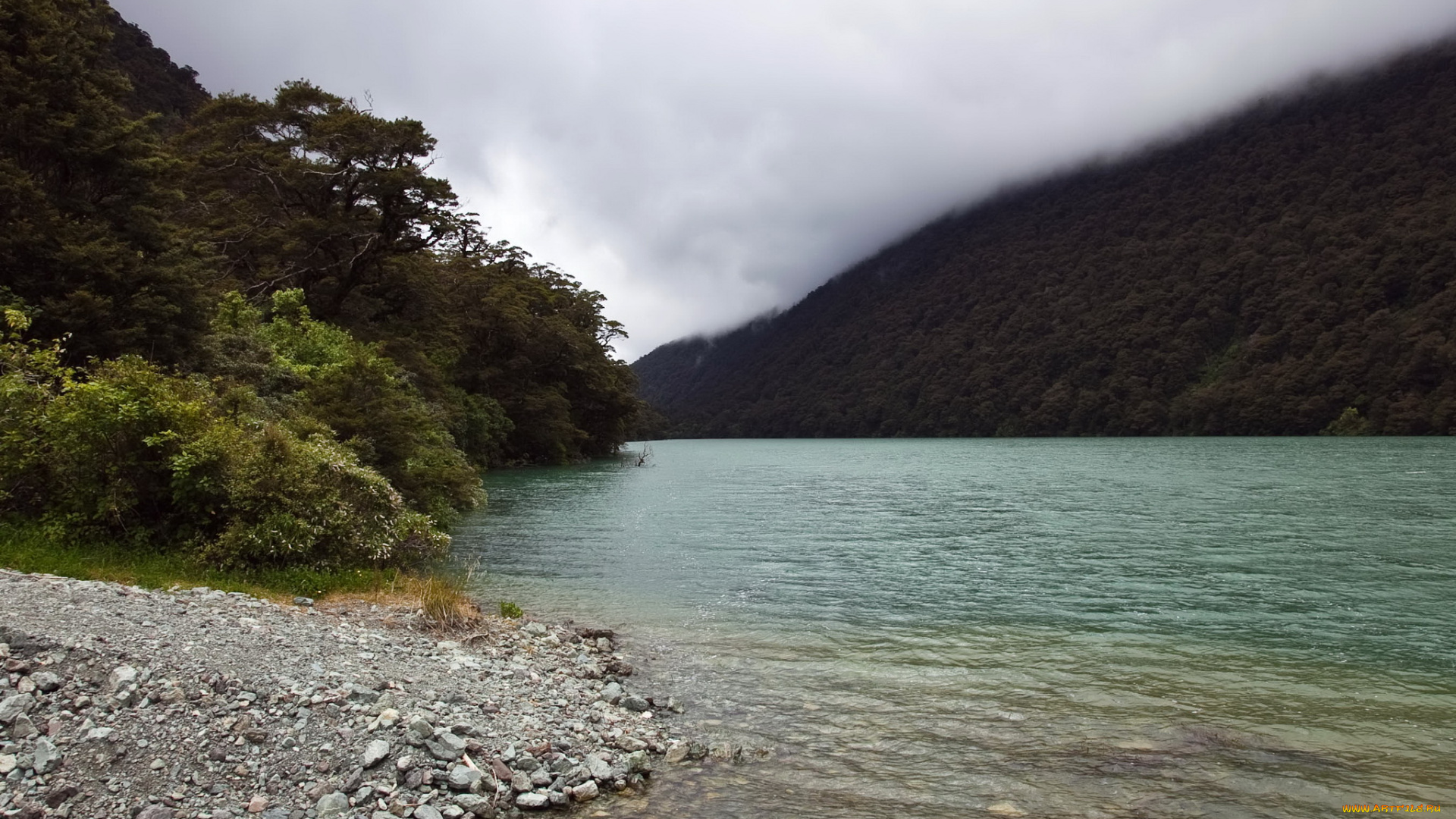 lake, fergus, new, zealand, природа, реки, озера, горы, озеро