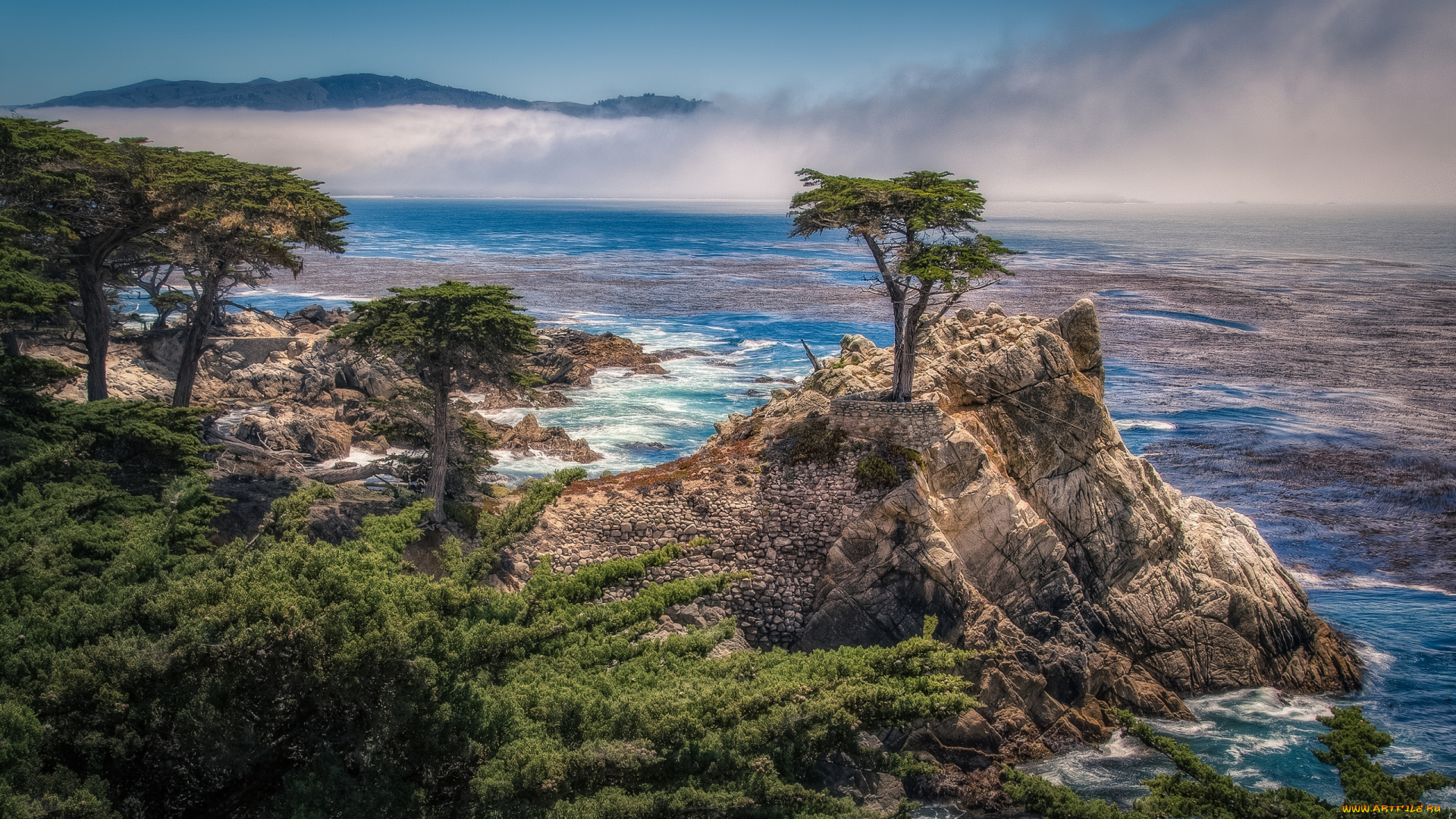 pebble, beach, california, природа, побережье, the, lone, cypress, carmel, bay, пеббл, бич, калифорния, одинокий, кипарис, скала