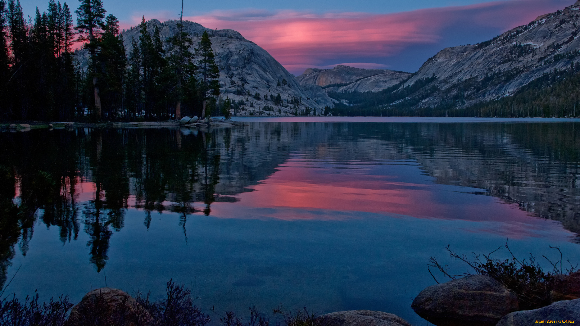 tenaya, lake, yosemite, national, park, california, природа, реки, озера, озеро, теная, закат, горы, калифорния, йосемити