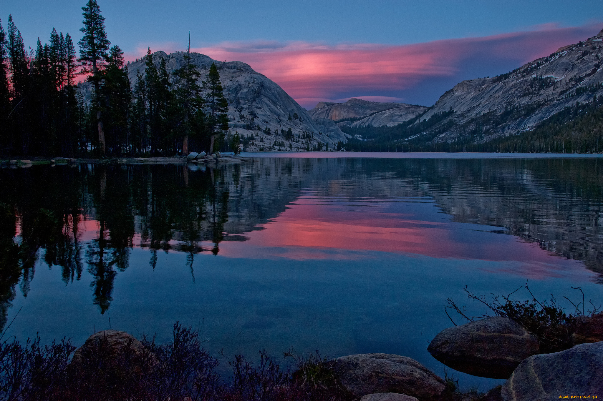 tenaya, lake, yosemite, national, park, california, природа, реки, озера, озеро, теная, закат, горы, калифорния, йосемити