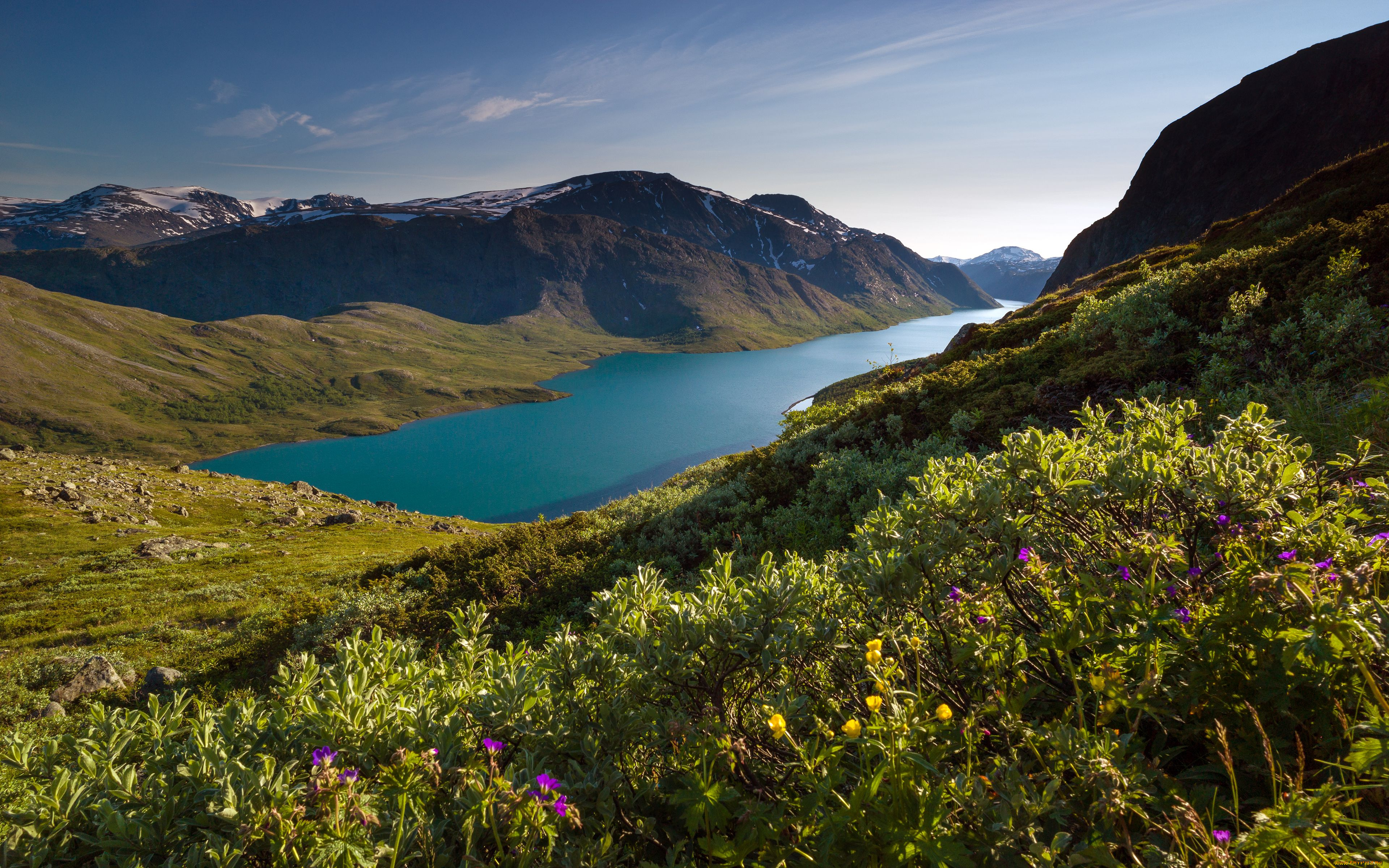 lake, gjende, norway, природа, реки, озера, озеро, гьенде, besseggen, хребет, бессегген, норвегия, горы