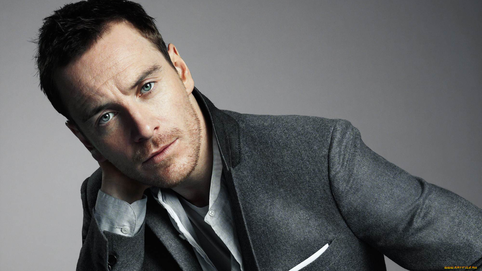 мужчины, michael, fassbender, взгляд, костюм, щетина, актер, michael, fassbender, майкл, фассбендер