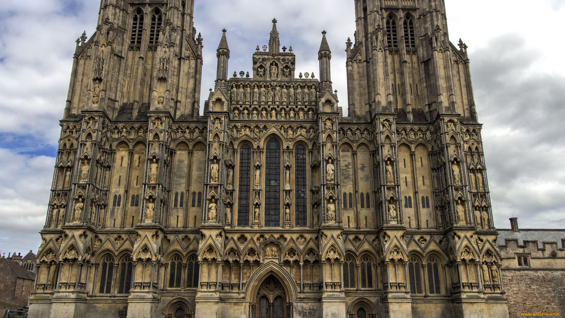 wells, cathedral, города, -, католические, соборы, , костелы, , аббатства, собор