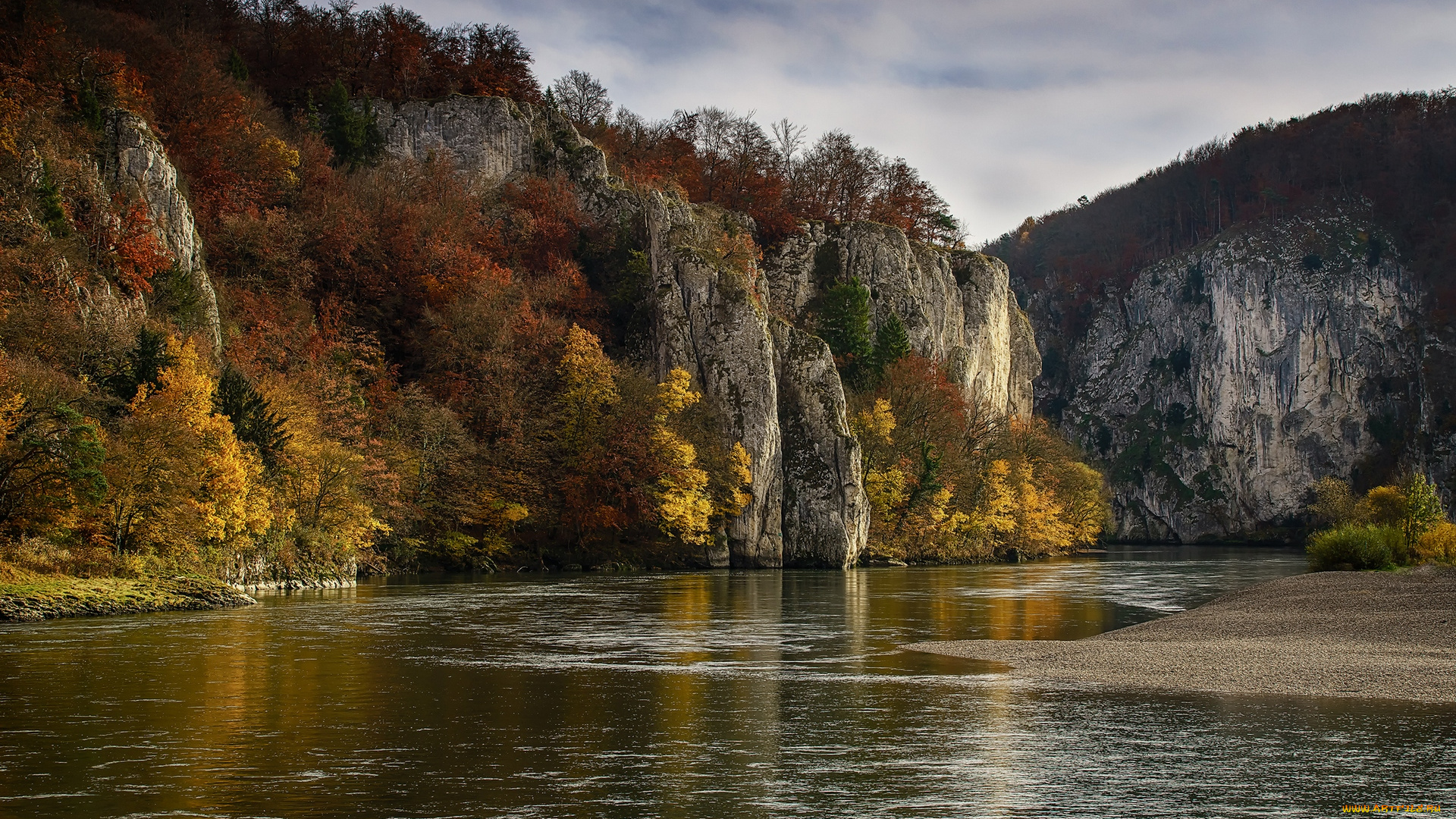 германия, природа, реки, озера, водоем, горы, деревья