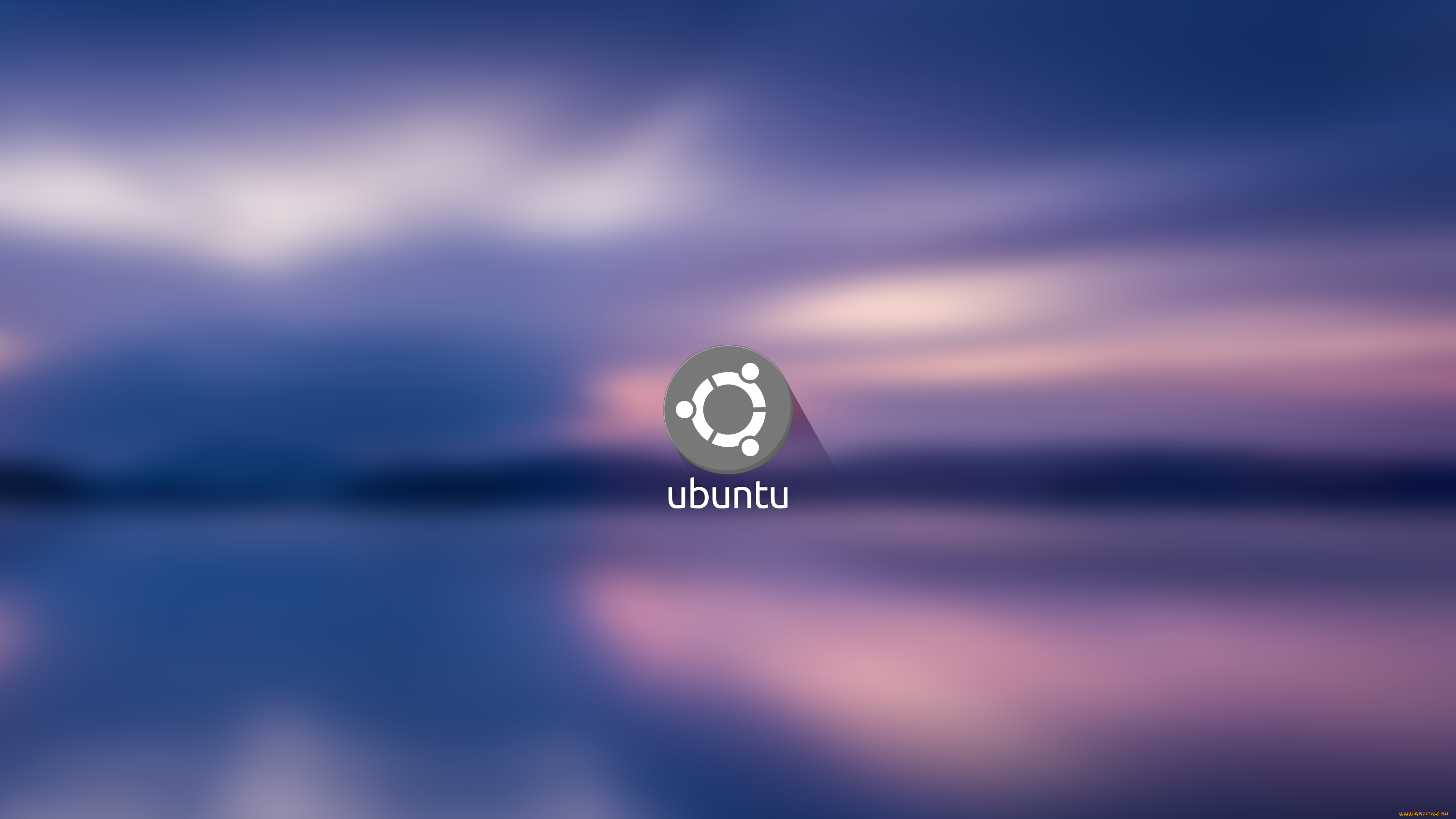 компьютеры, ubuntu, linux, фон, логотип