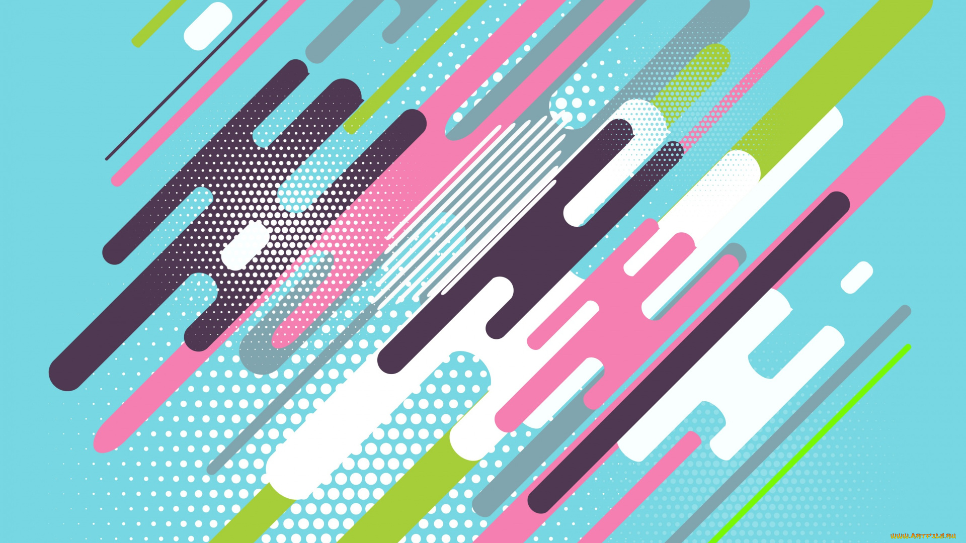 векторная, графика, графика, , graphics, dots, design, colorful, background, with, flat, abstract, geometric