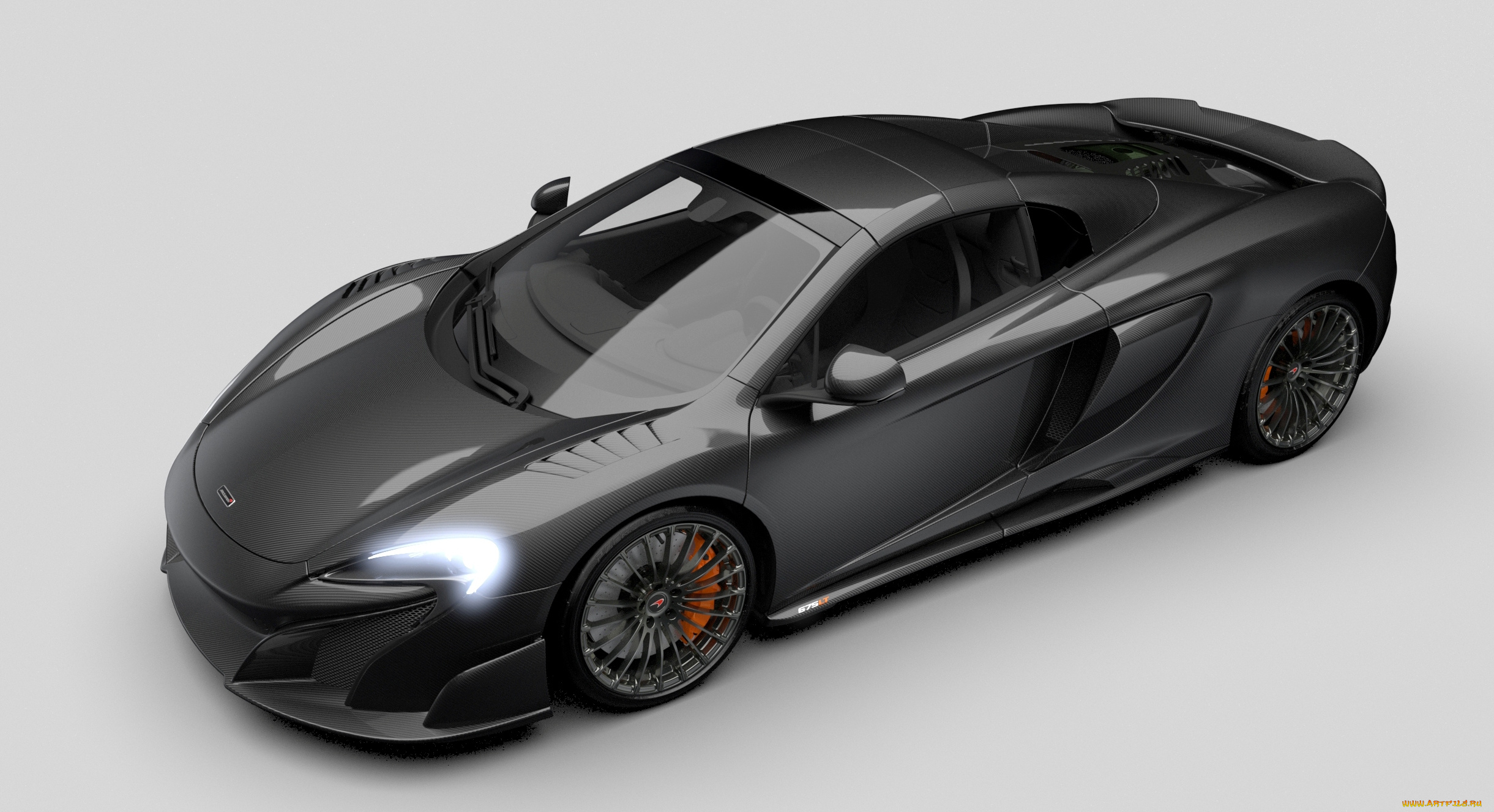 автомобили, mclaren, серый, карбон