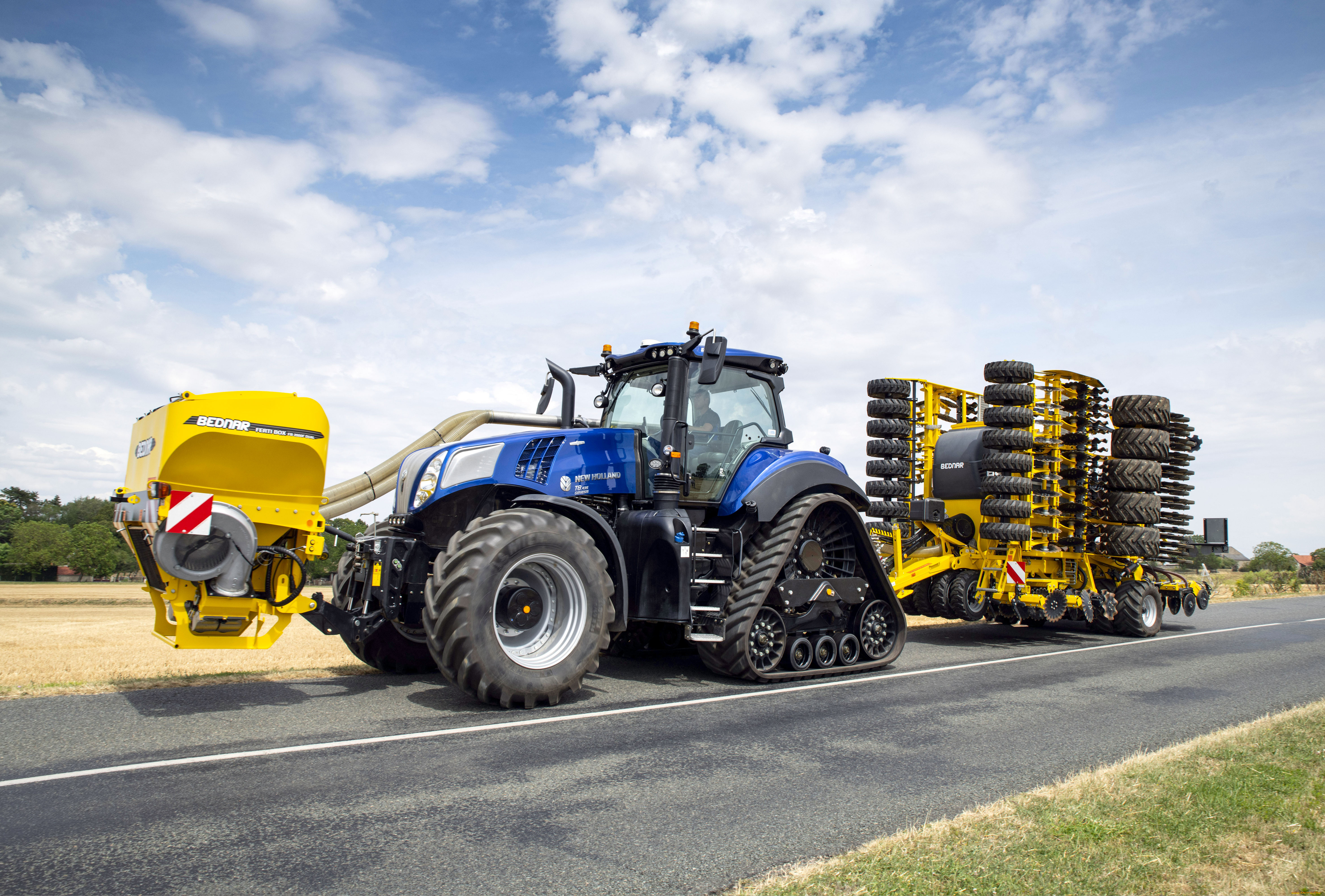 техника, тракторы, на, гусенецах, newholland