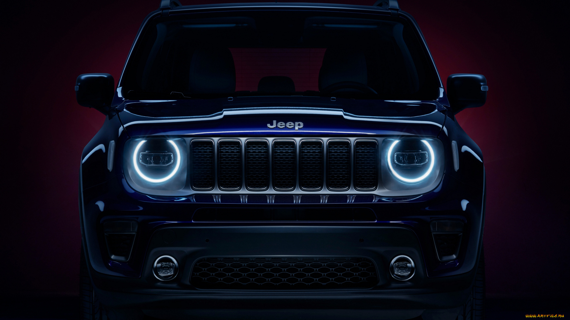 2019, jeep, renegade, limited, автомобили, jeep, вид, спереди, джип, 2019, renegade, limited