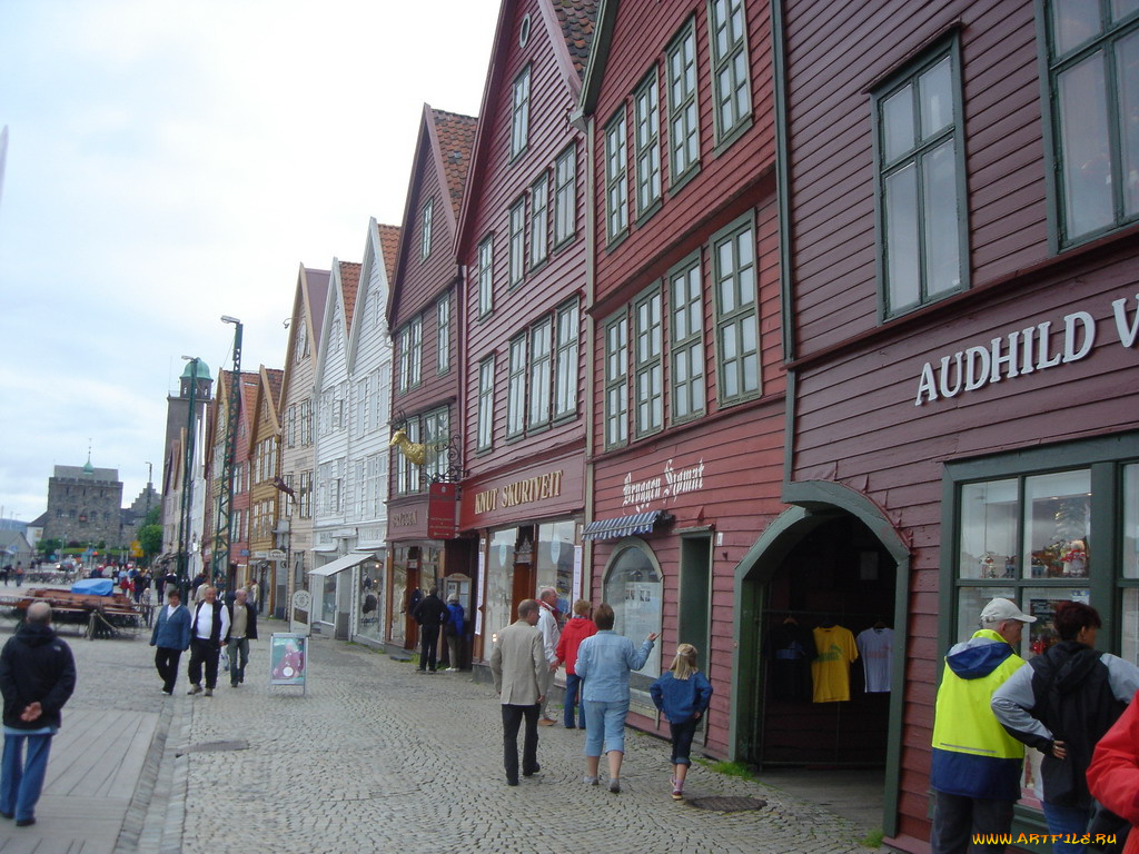 bergen, города, улицы, площади, набережные