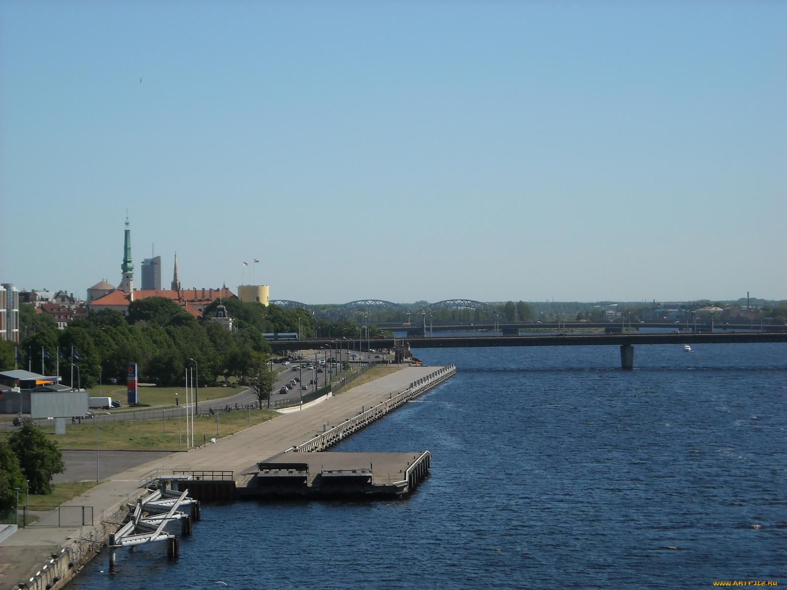 рижский, пассажирский, порт, города, рига, латвия