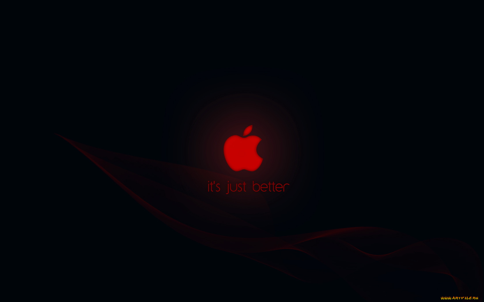 компьютеры, apple, aplle, яблоко, тёмный