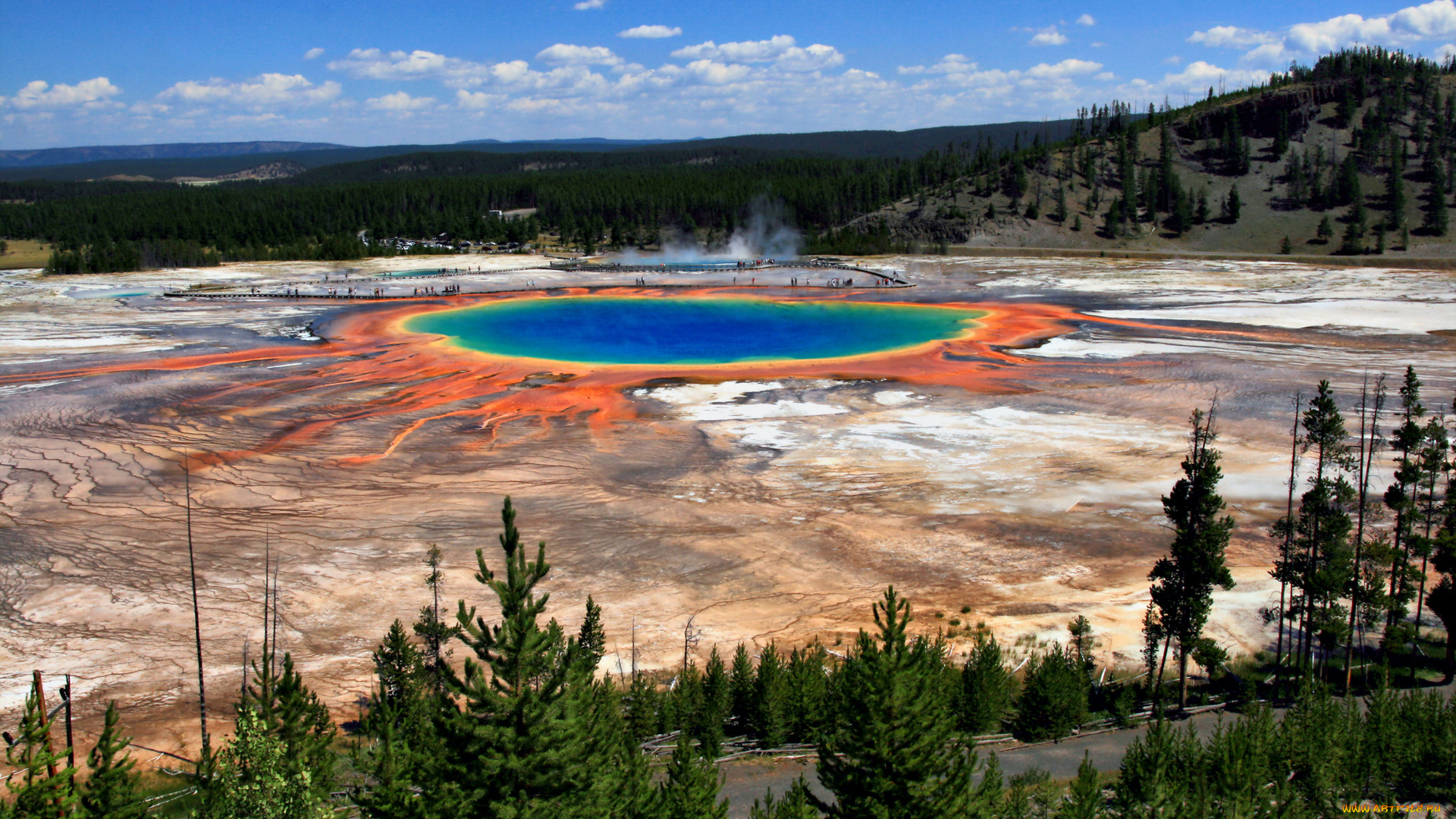 beautiful, colorful, geyser, природа, стихия, краски, гейзер, источник, термальный, озеро