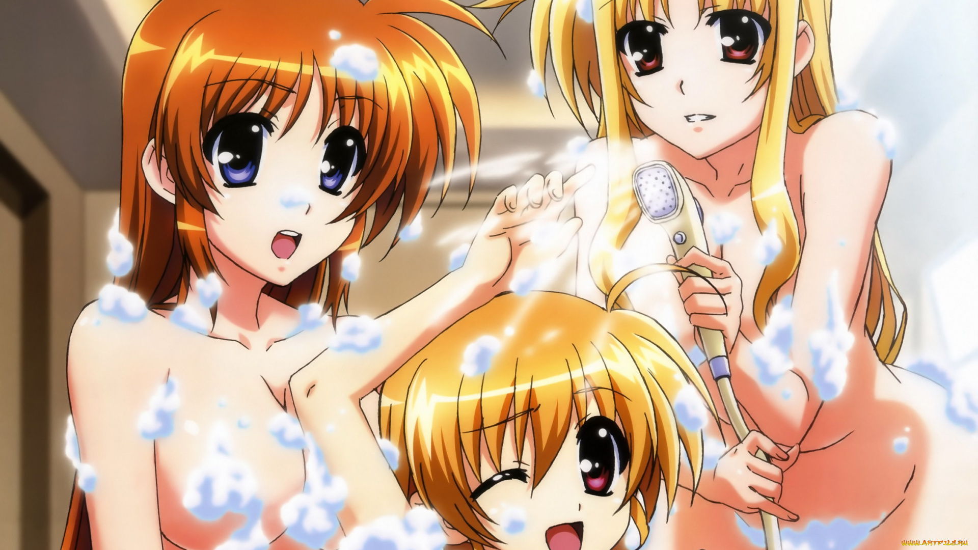 mahou, shoujo, lyrical, nanoha, аниме