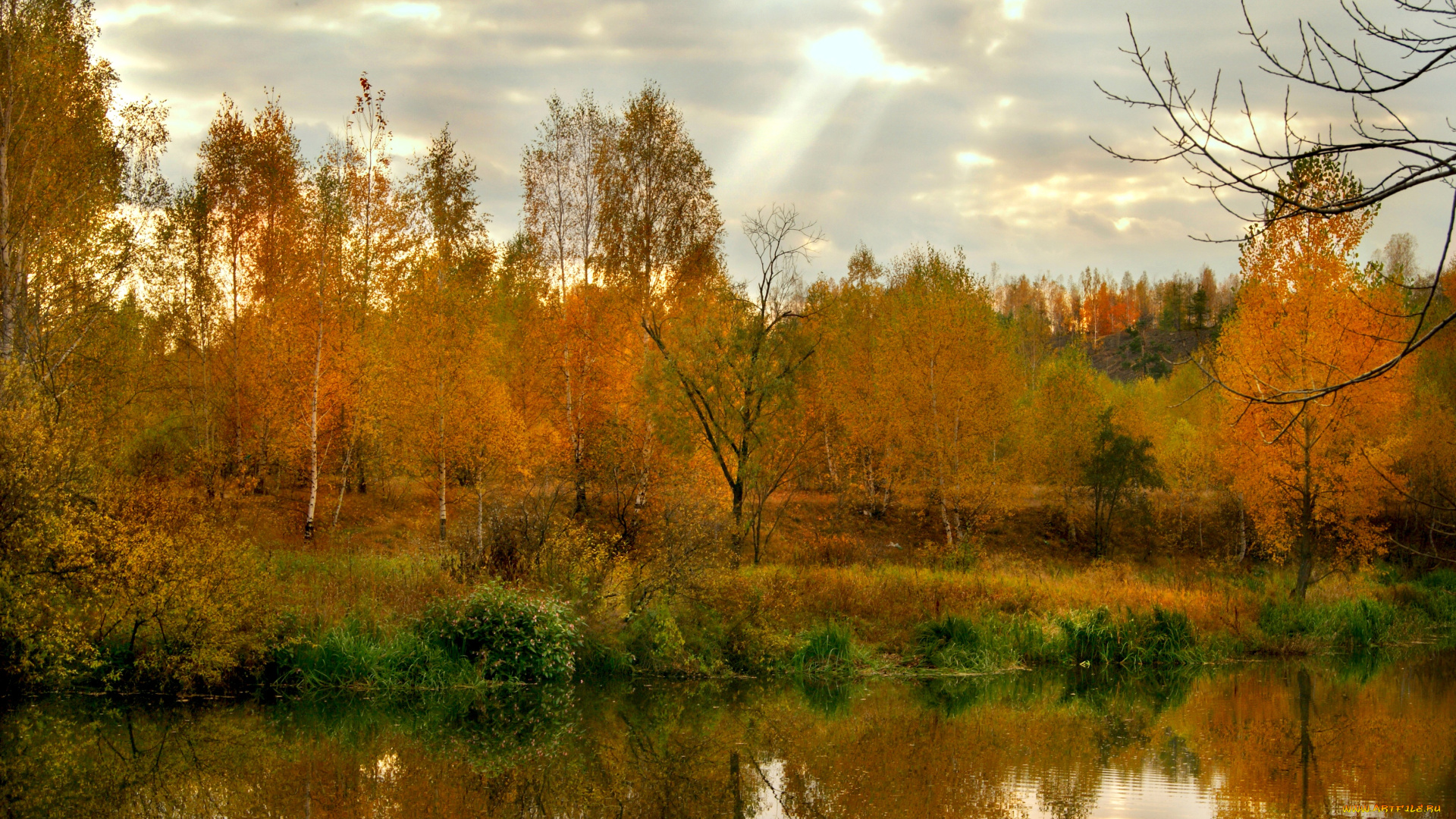 природа, реки, озера, осень