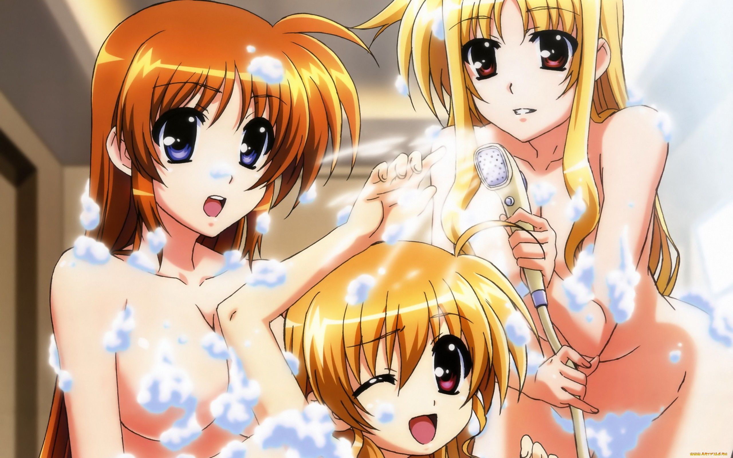 mahou, shoujo, lyrical, nanoha, аниме