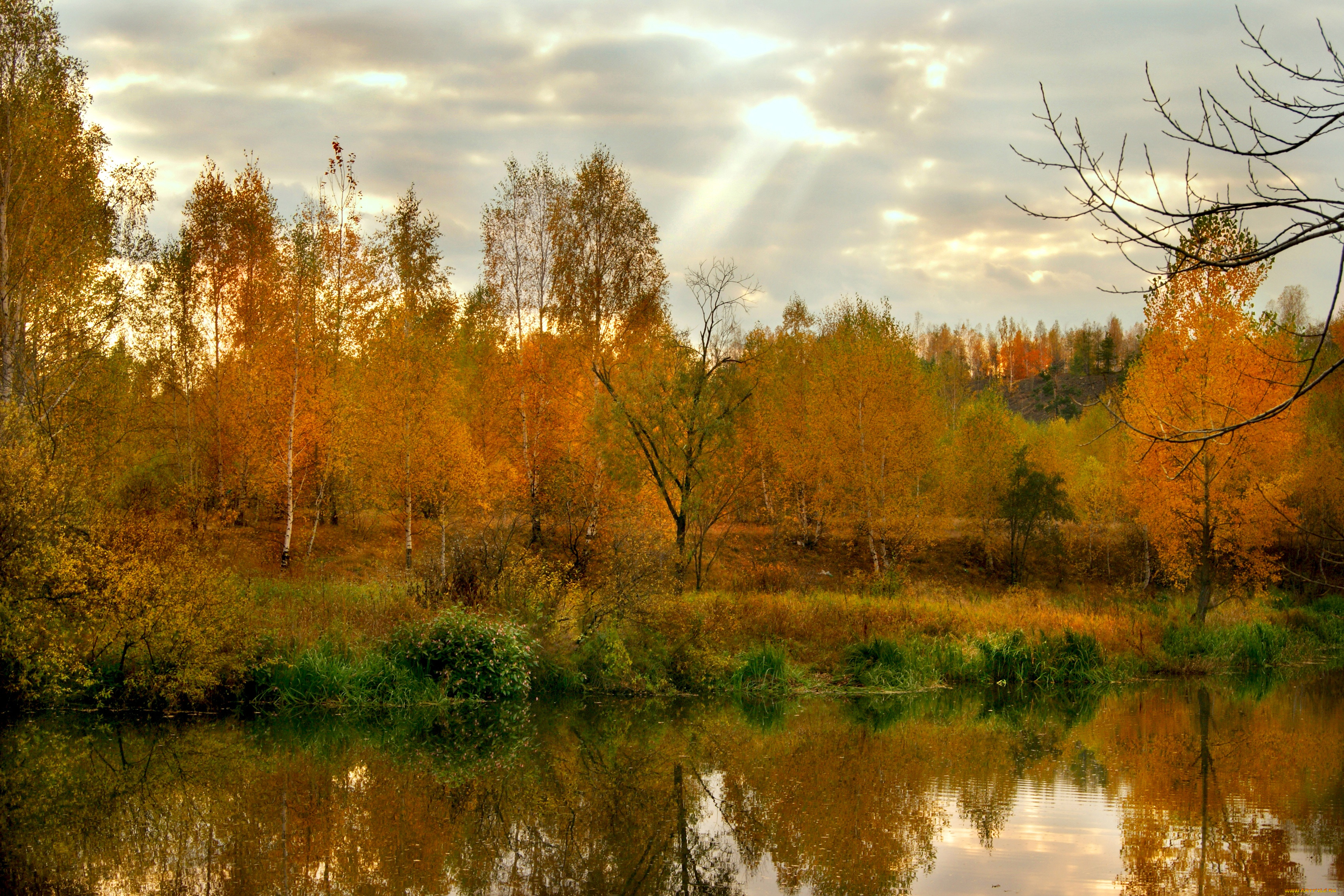 природа, реки, озера, осень