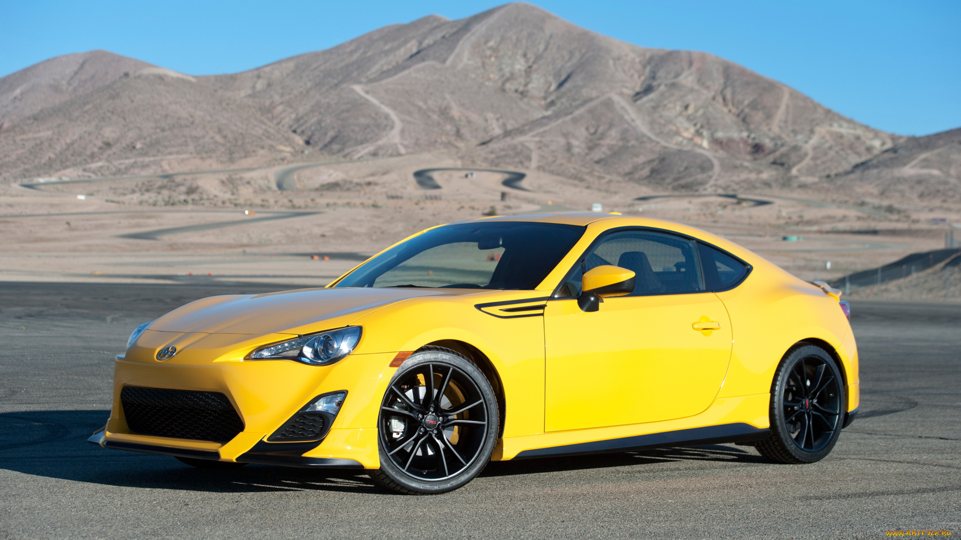 2014, scion, fr-s, release, series, автомобили, scion, желтый, металлик, горы