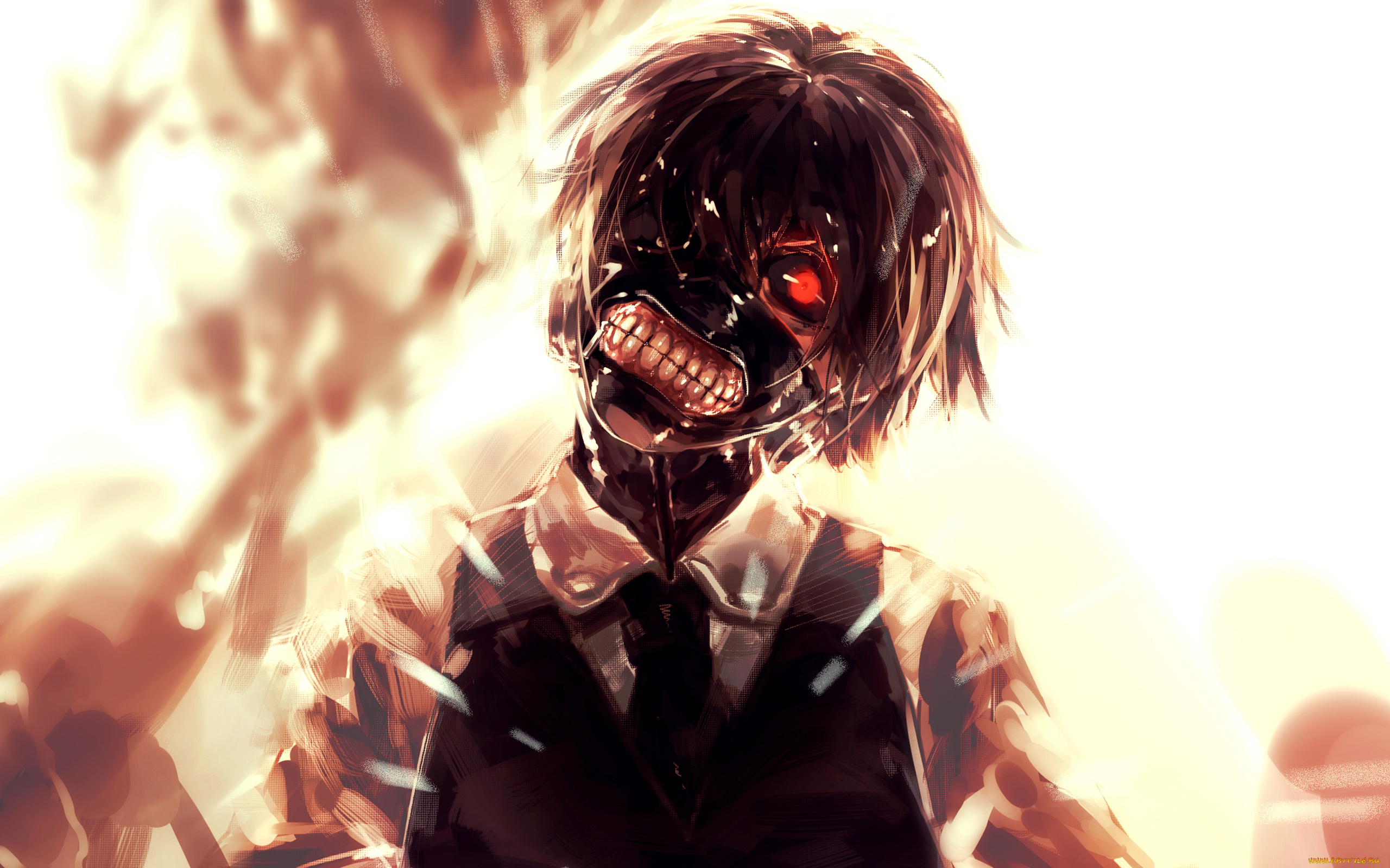 аниме, tokyo, ghoul, tokyo, ghoul, токийский, гуль, kaneki, ken, канеки, кен, маска, красный, глаз, anime