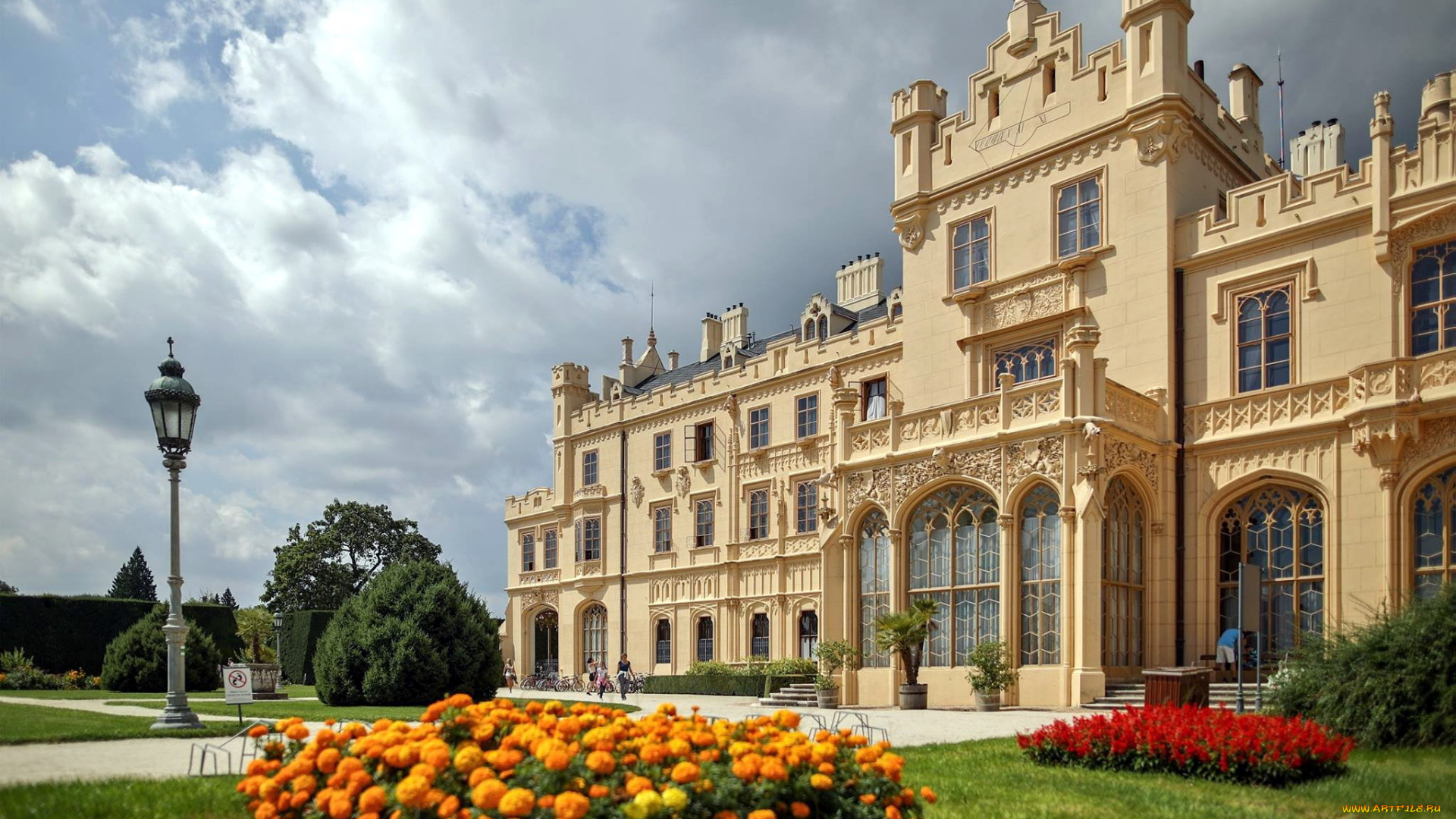 castle, lednice, города, замки, Чехии, castle, lednice