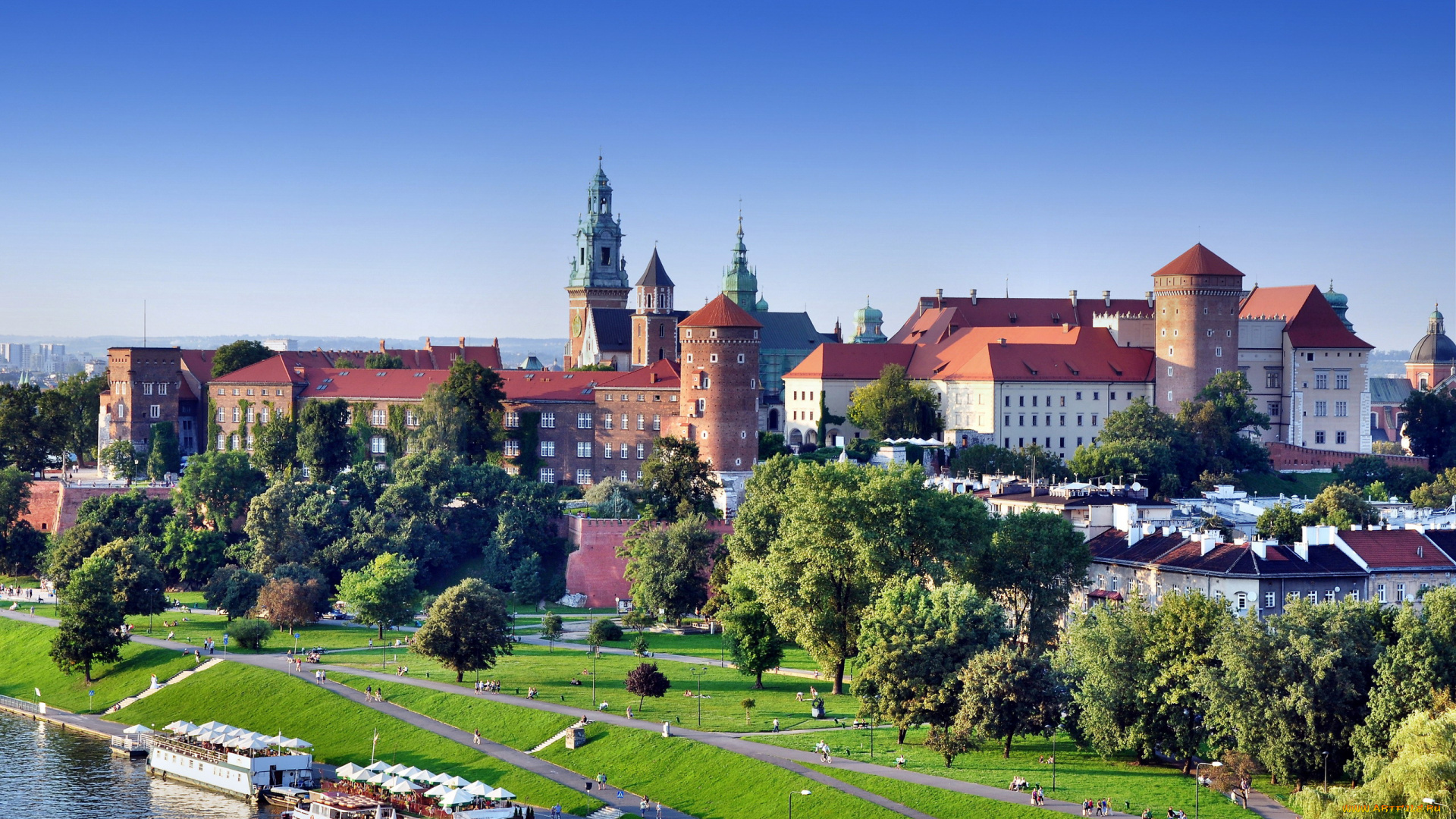 wawel, royal, castle, города, краков, , польша, wawel, royal, castle