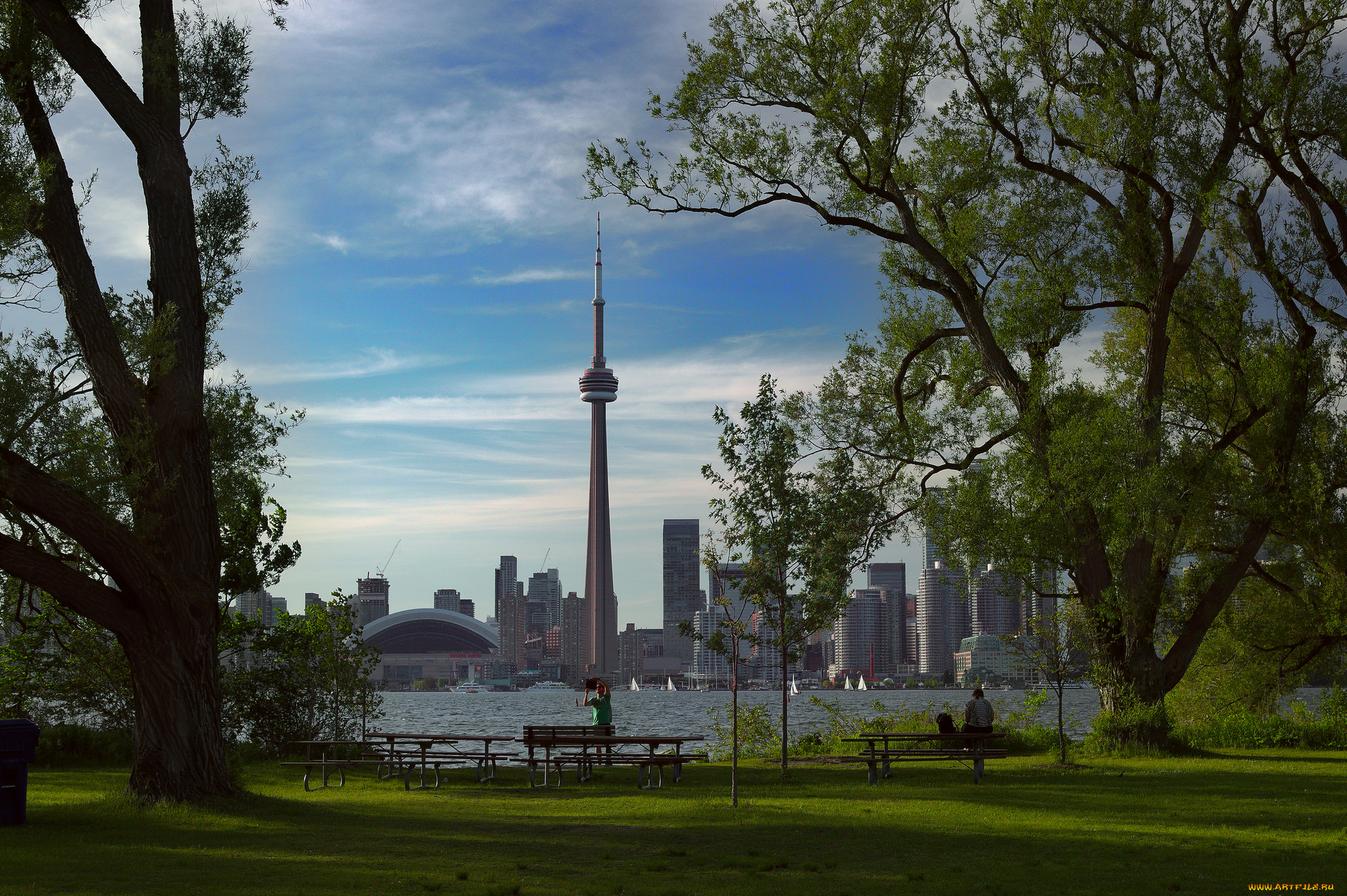 toronto, города, торонто, , канада, панорама