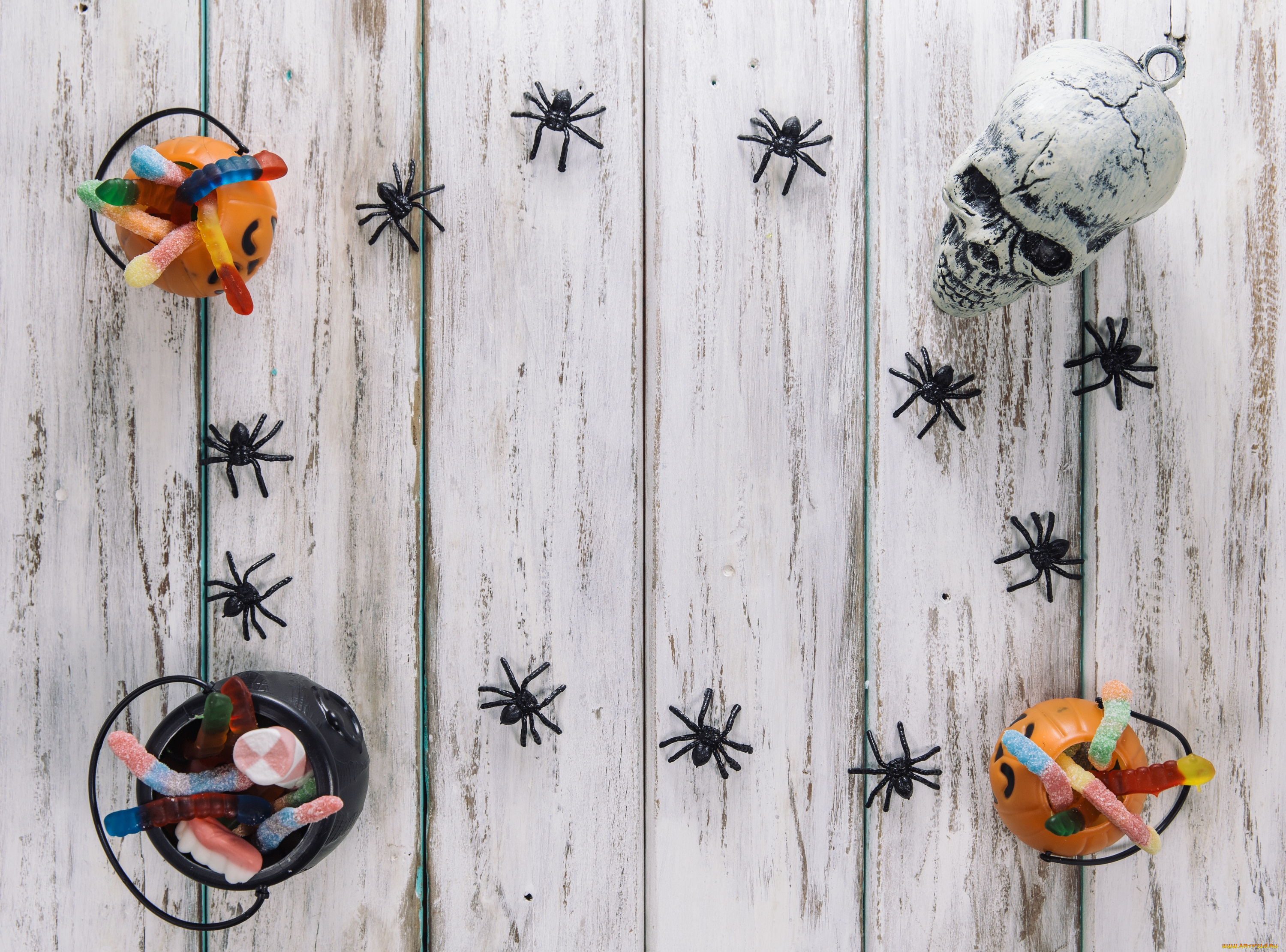 праздничные, хэллоуин, паук, праздник, мармелад, череп