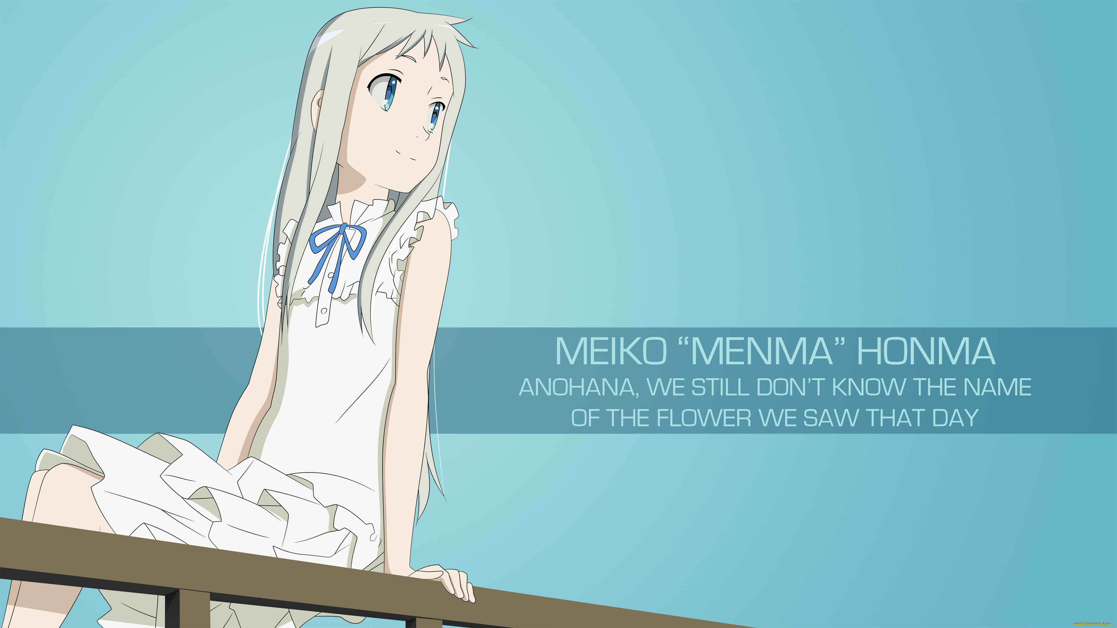 аниме, anohana, девочка